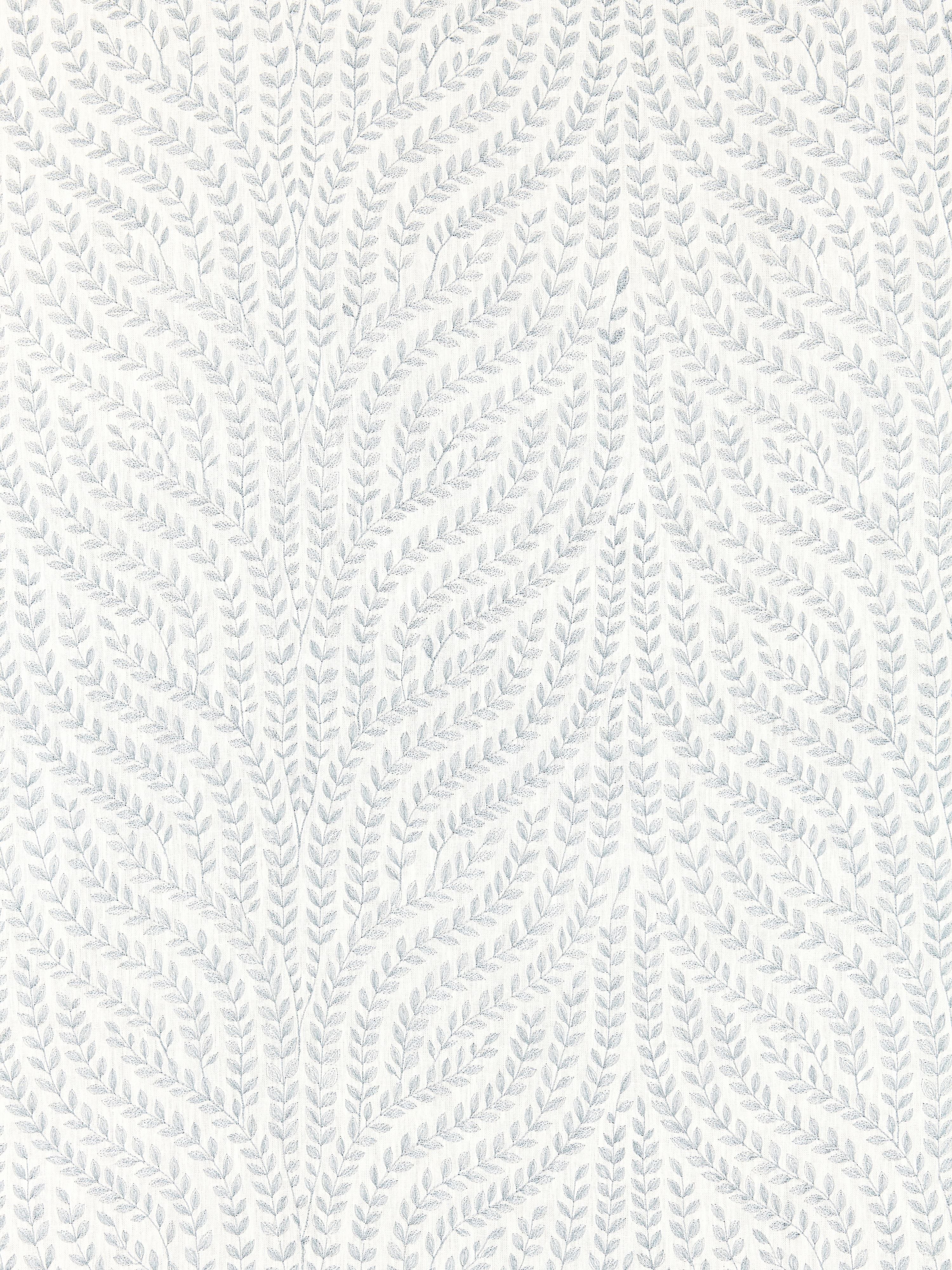 Willow Vine Embroidery fabric in aquamarine color - pattern number SC 000127125 - by Scalamandre in the Scalamandre Fabrics Book 1 collection