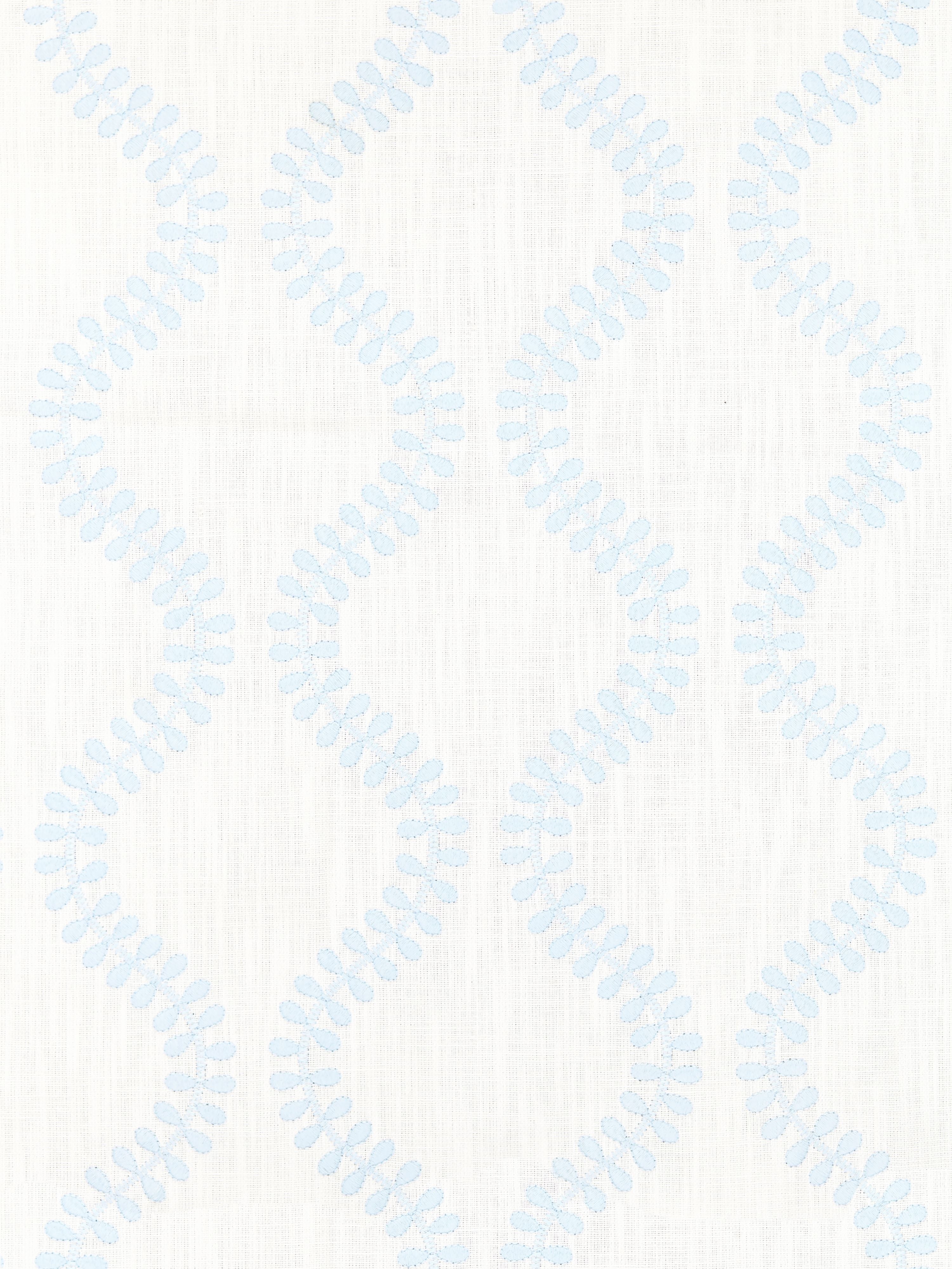 Foglia Embroidery fabric in sky color - pattern number SC 000127127 - by Scalamandre in the Scalamandre Fabrics Book 1 collection