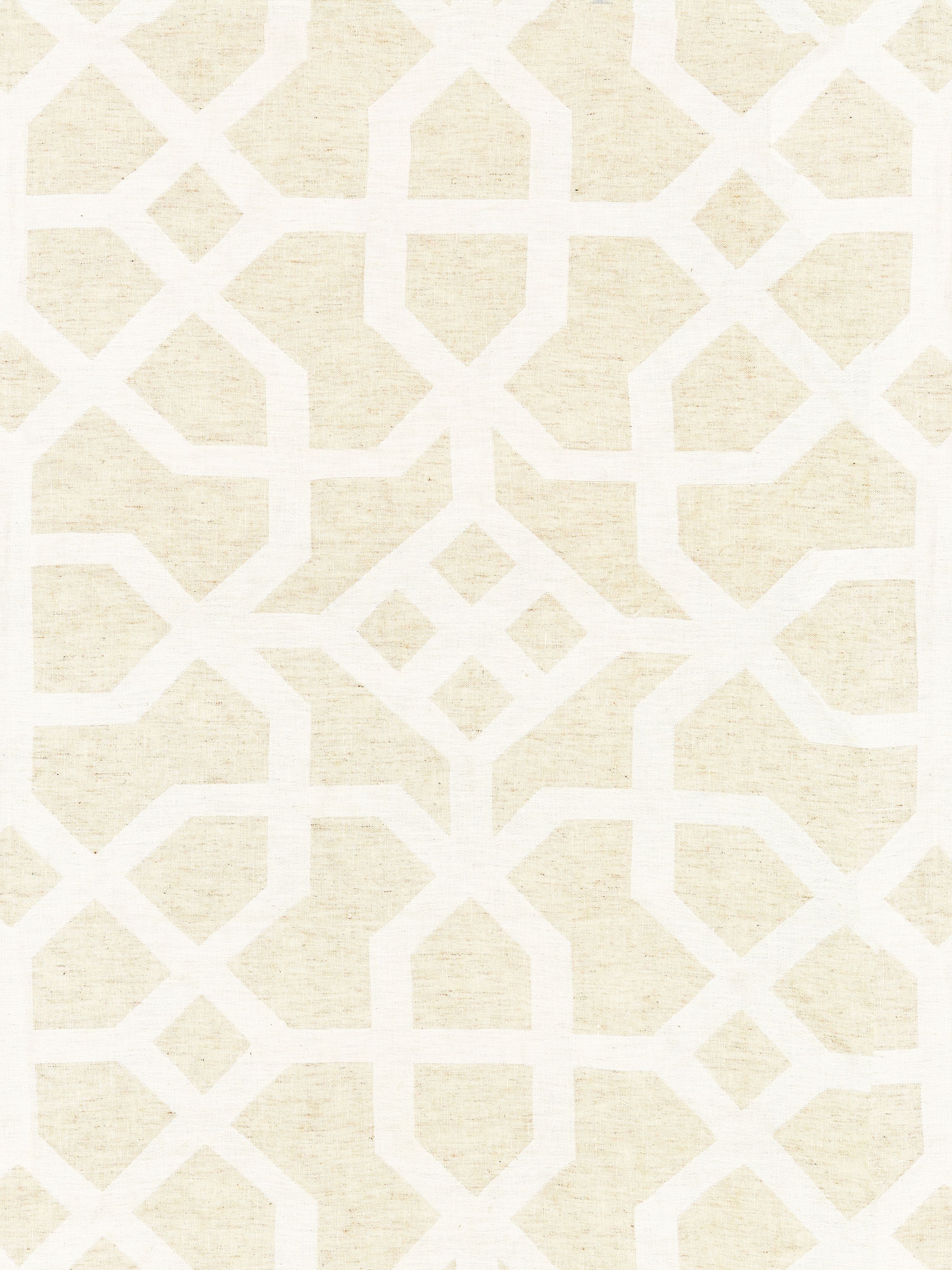 Linen Lattice fabric in natural and ivory color - pattern number SC 000127149 - by Scalamandre in the Scalamandre Fabrics Book 1 collection