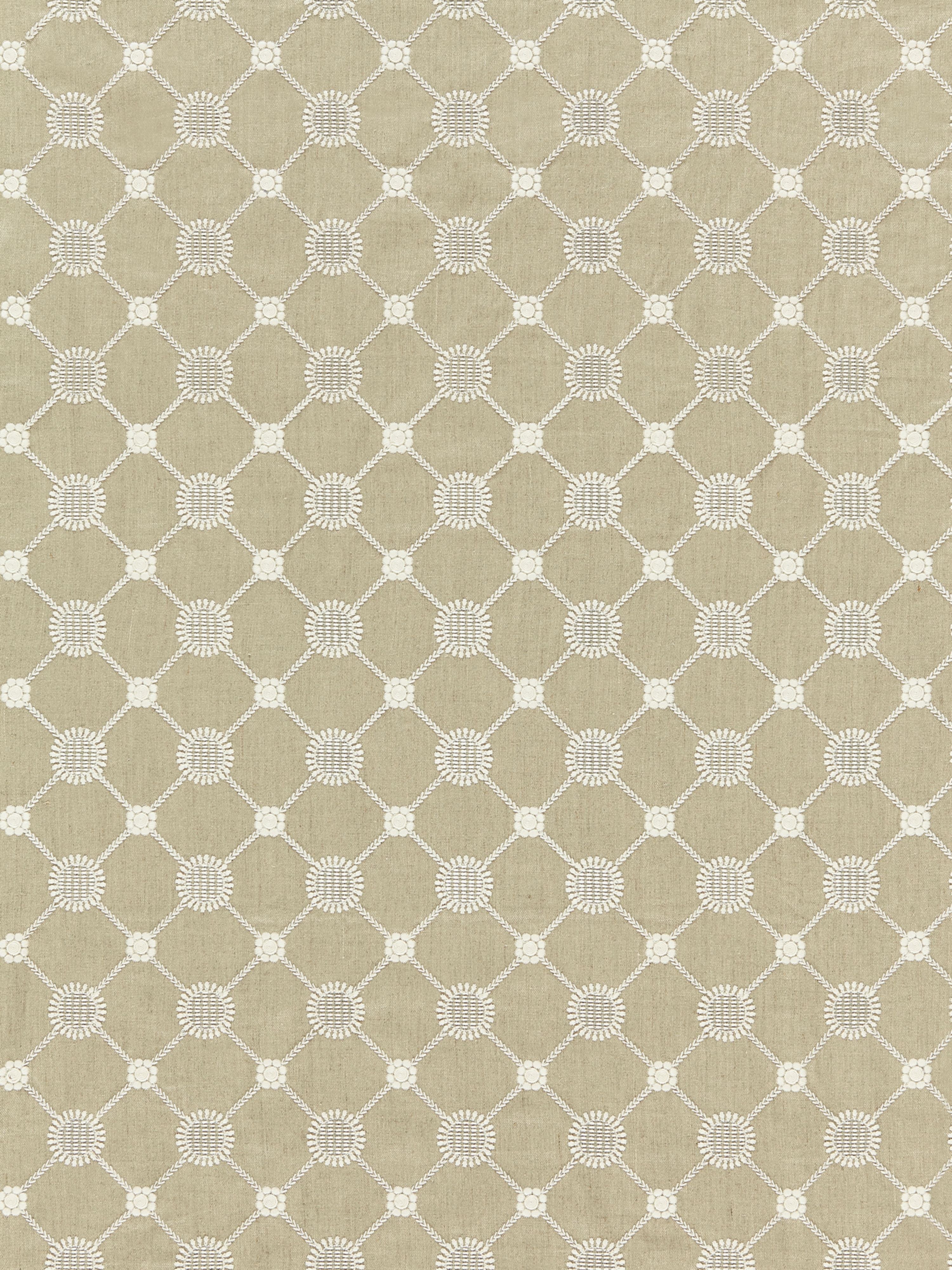 Gustavian Diamond fabric in flax color - pattern number SC 000127161 - by Scalamandre in the Scalamandre Fabrics Book 1 collection