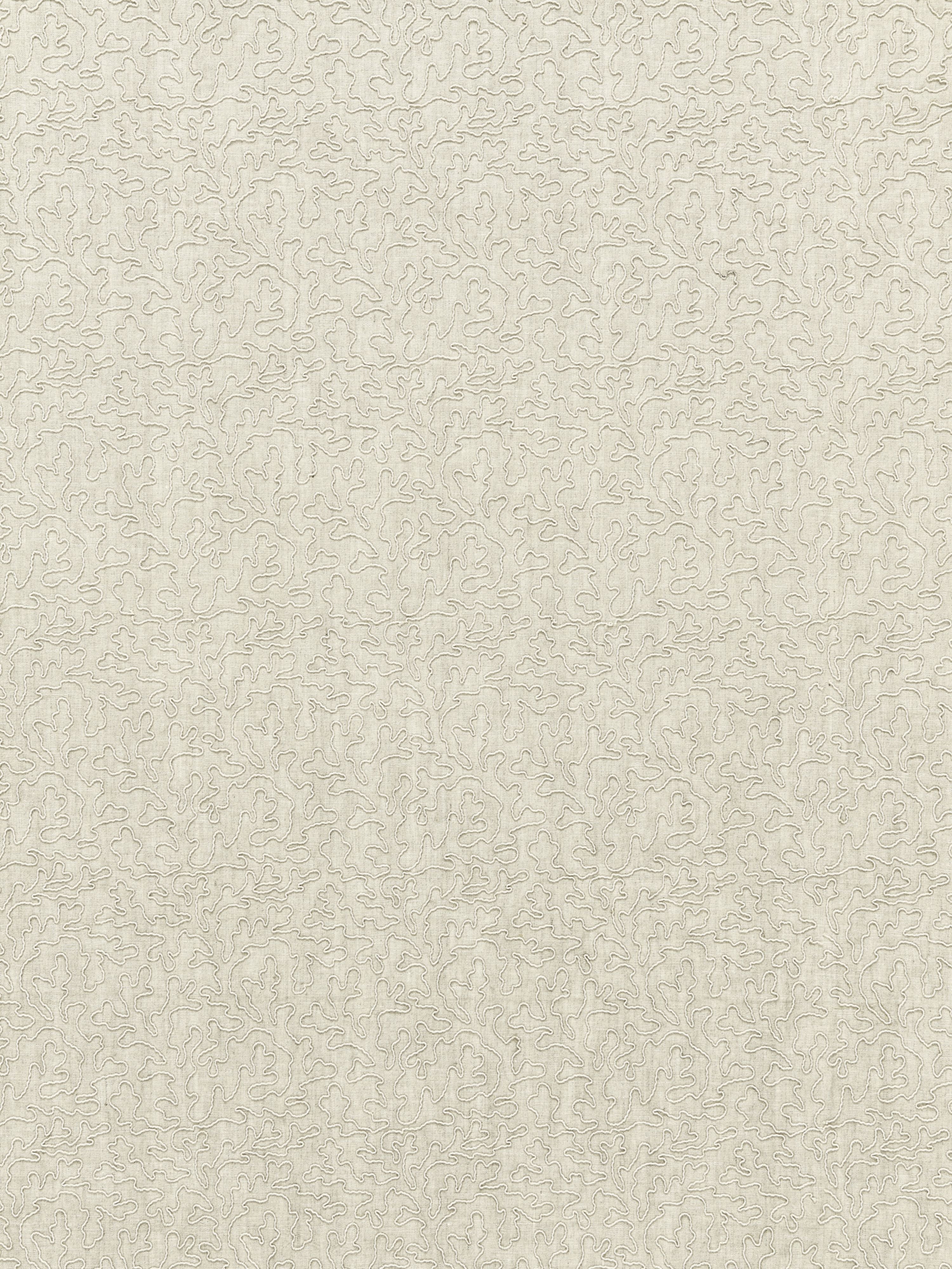 Coraille fabric in flax color - pattern number SC 000127163 - by Scalamandre in the Scalamandre Fabrics Book 1 collection