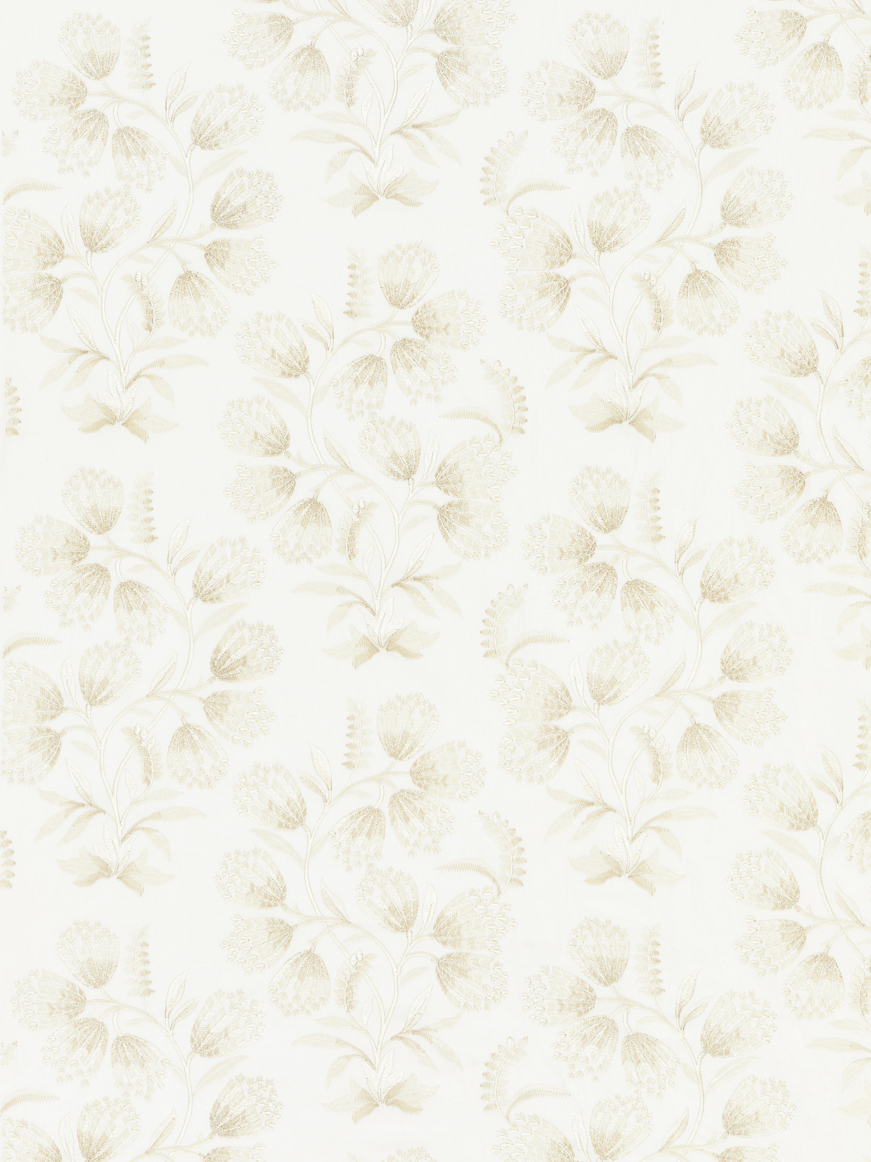 Hana Embroidery fabric in oat color - pattern number SC 000127233 - by Scalamandre in the Scalamandre Fabrics Book 1 collection