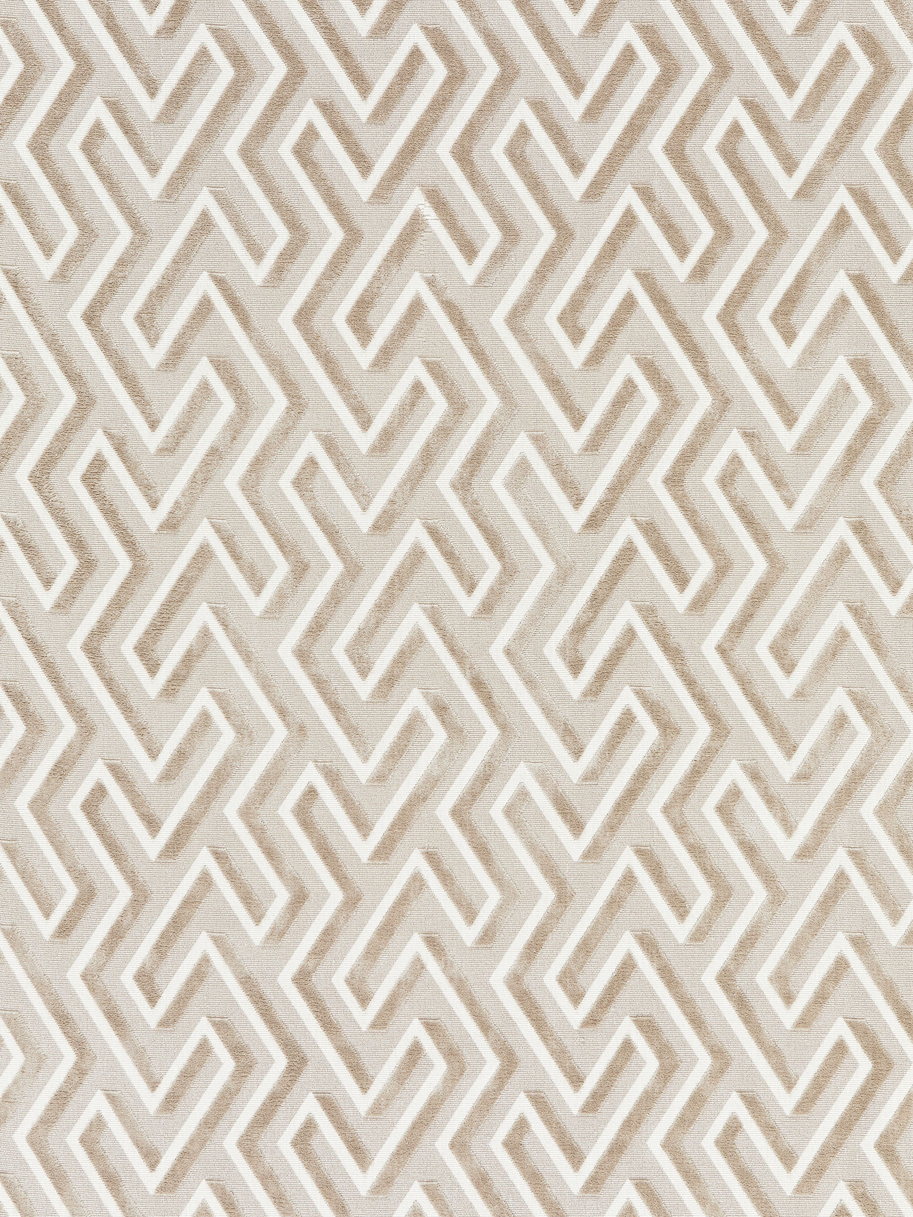Maze Velvet fabric in latte color - pattern number SC 000127237 - by Scalamandre in the Scalamandre Fabrics Book 1 collection