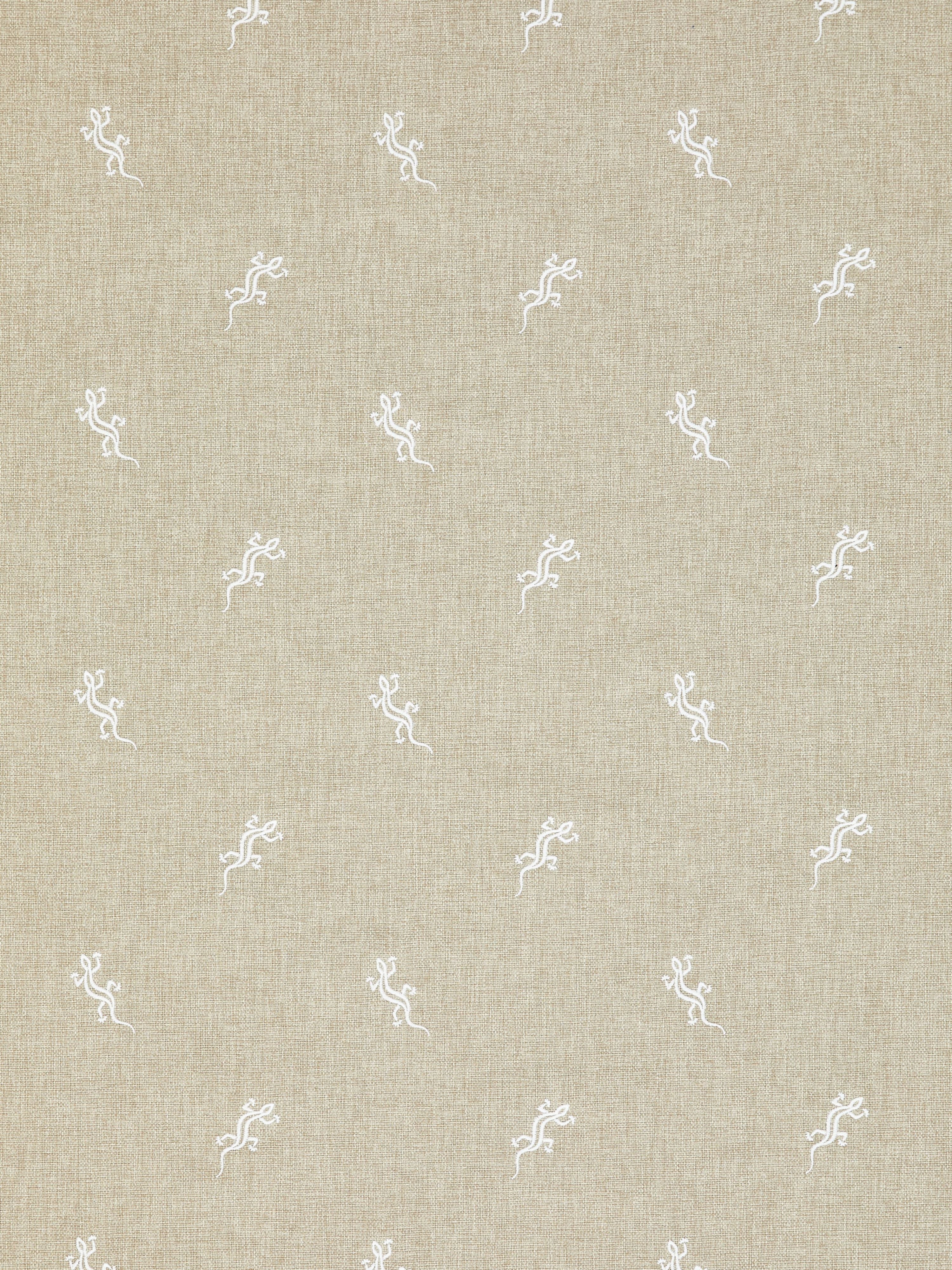 Gecko Embroidery Outdoor fabric in limestone color - pattern number SC 000127319 - by Scalamandre in the Scalamandre Fabrics Book 1 collection