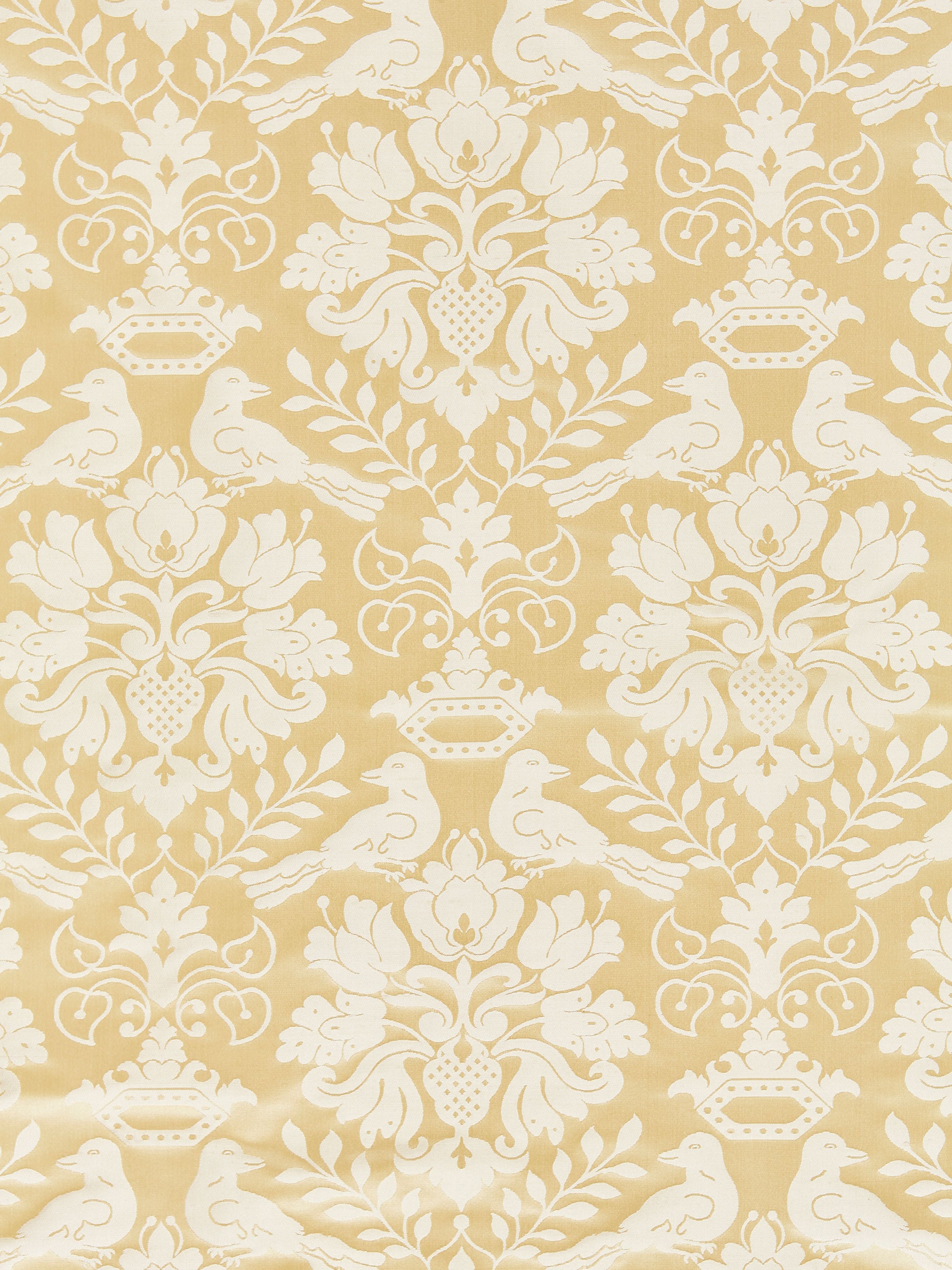Love Bird fabric in beige color - pattern number SC 00021098MM - by Scalamandre in the Scalamandre Fabrics Book 1 collection