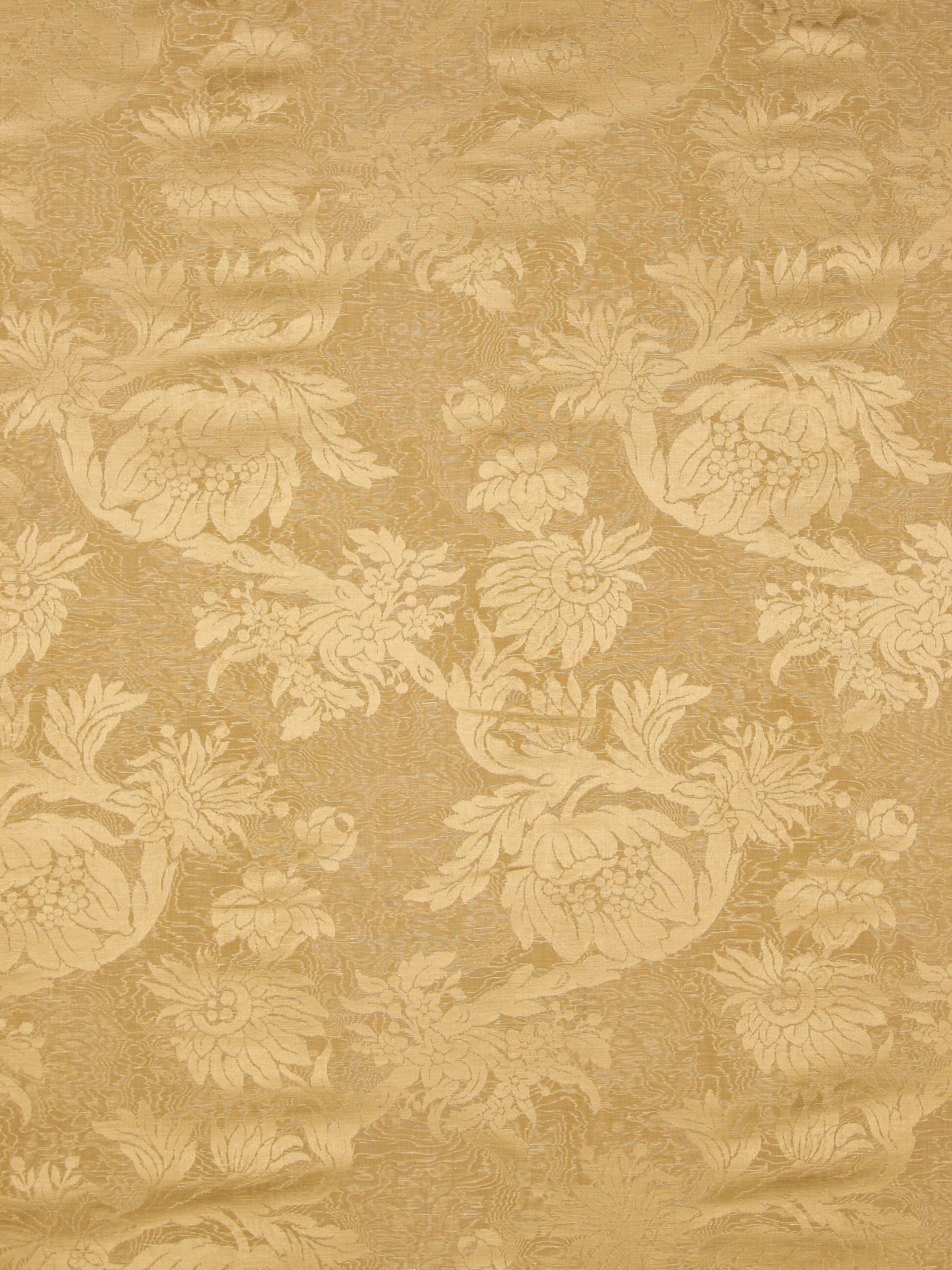 Damas Parc Monceau fabric in yellow color - pattern number SC 000226695 - by Scalamandre in the Scalamandre Fabrics Book 1 collection
