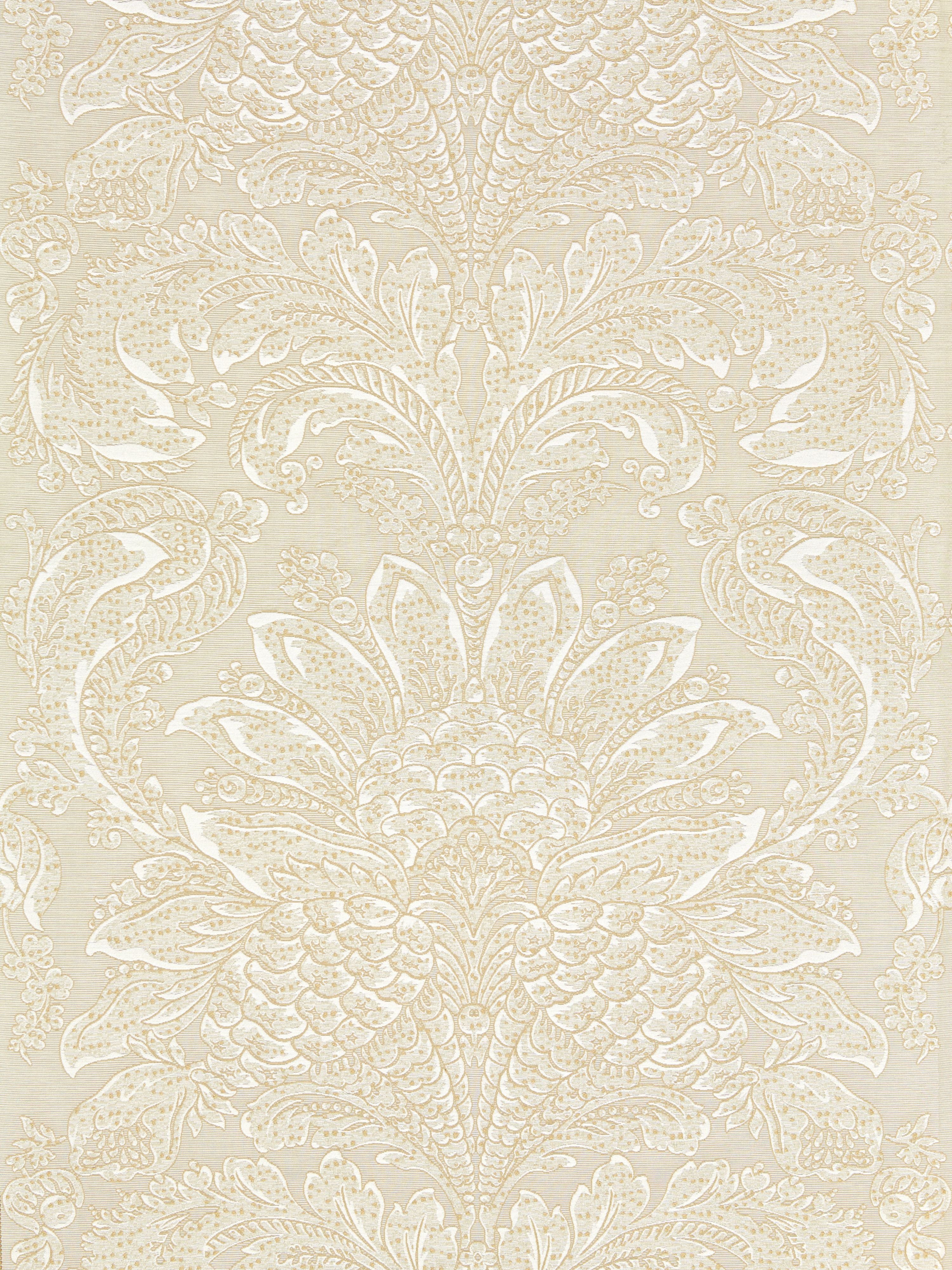 Carlotta Damask fabric in fog color - pattern number SC 000227081 - by Scalamandre in the Scalamandre Fabrics Book 1 collection