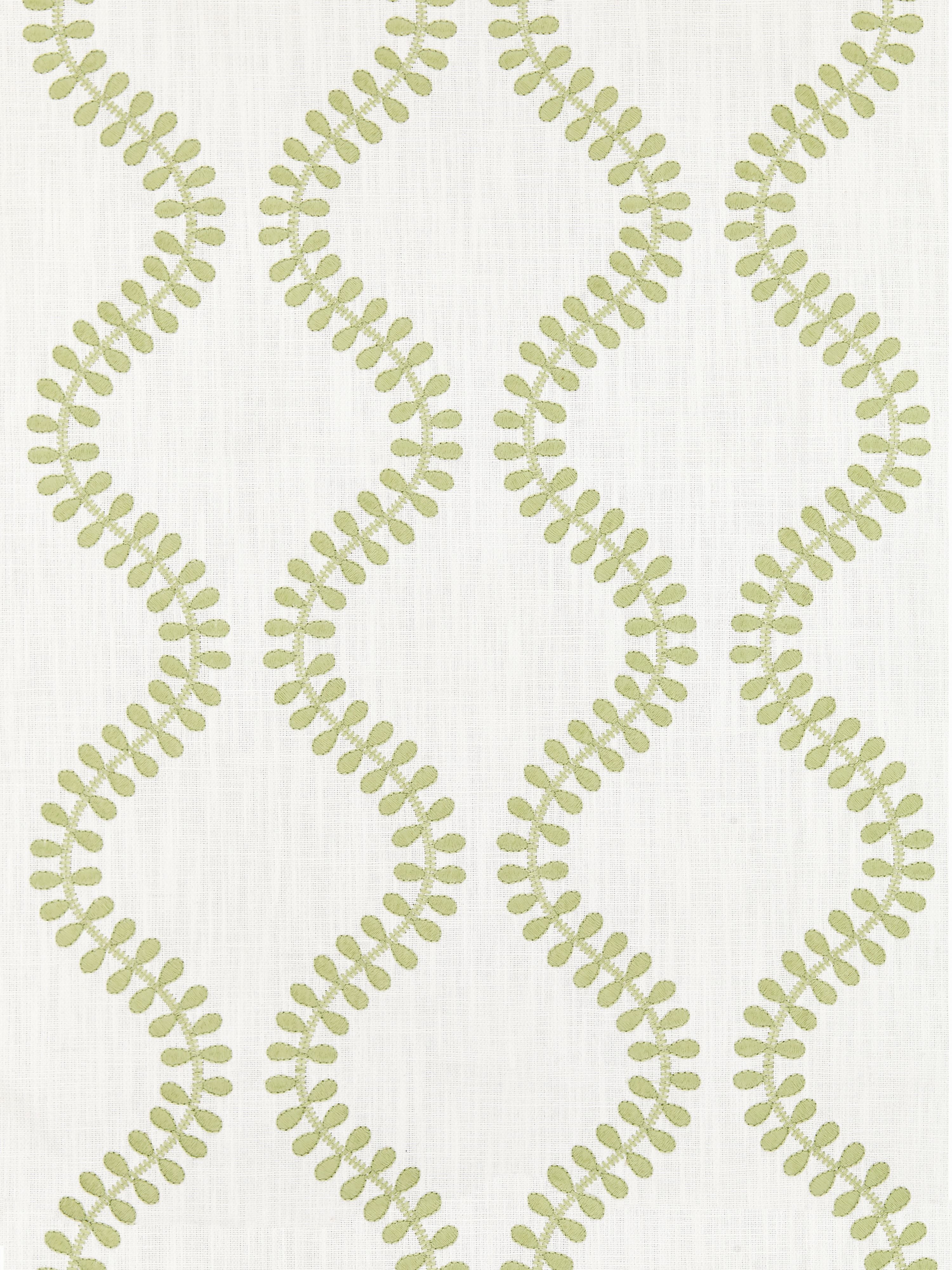 Foglia Embroidery fabric in celery color - pattern number SC 000227127 - by Scalamandre in the Scalamandre Fabrics Book 1 collection