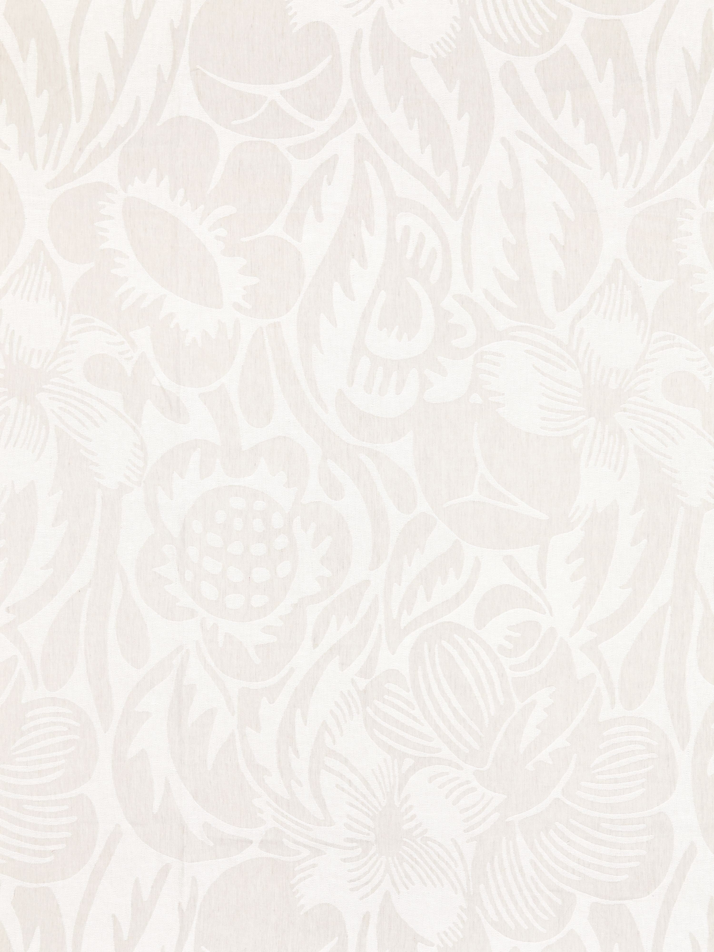 Deco Flower fabric in pearl grey color - pattern number SC 000227131 - by Scalamandre in the Scalamandre Fabrics Book 1 collection
