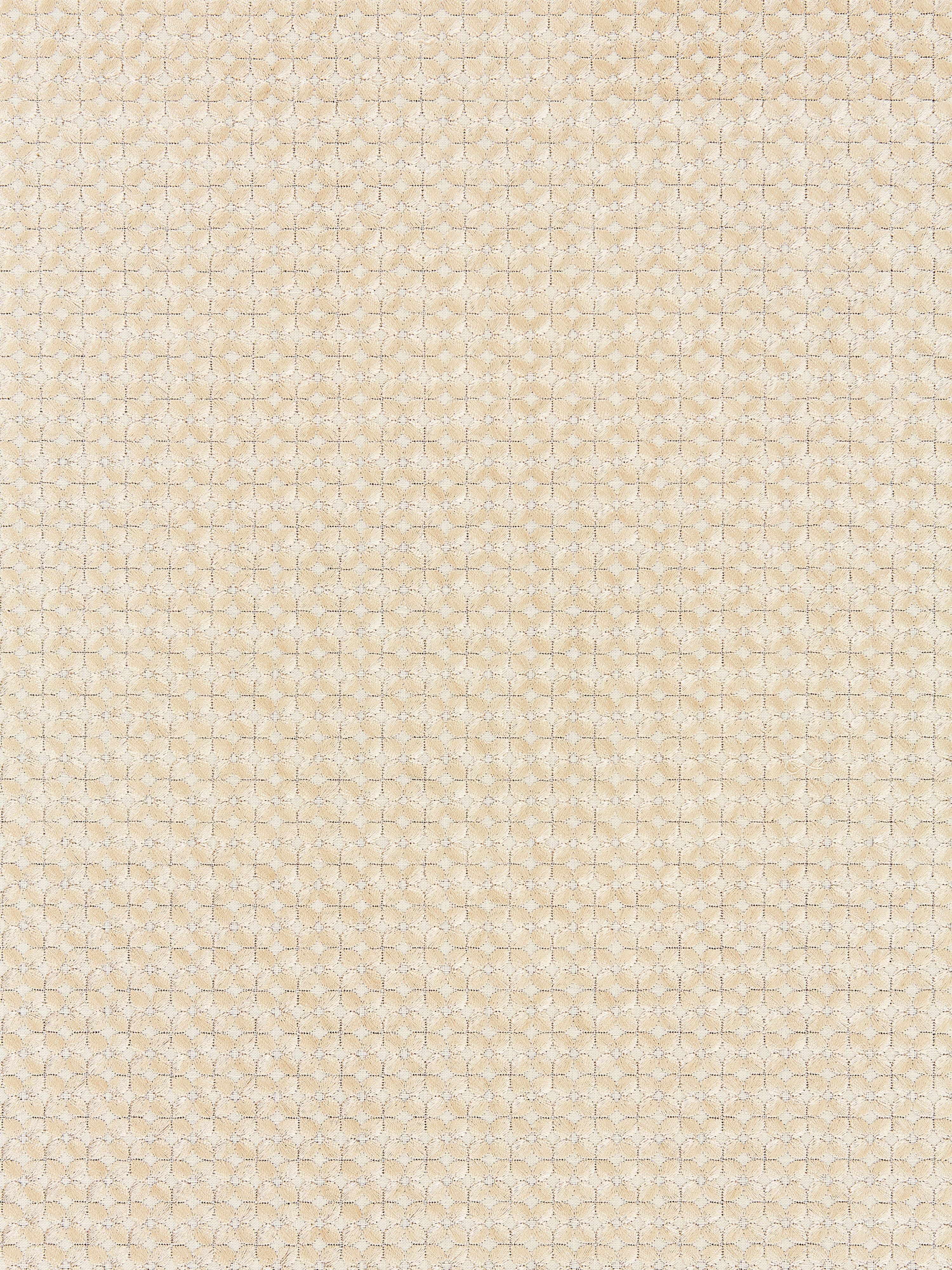 Floret Embroidery fabric in gilt color - pattern number SC 000227133 - by Scalamandre in the Scalamandre Fabrics Book 1 collection