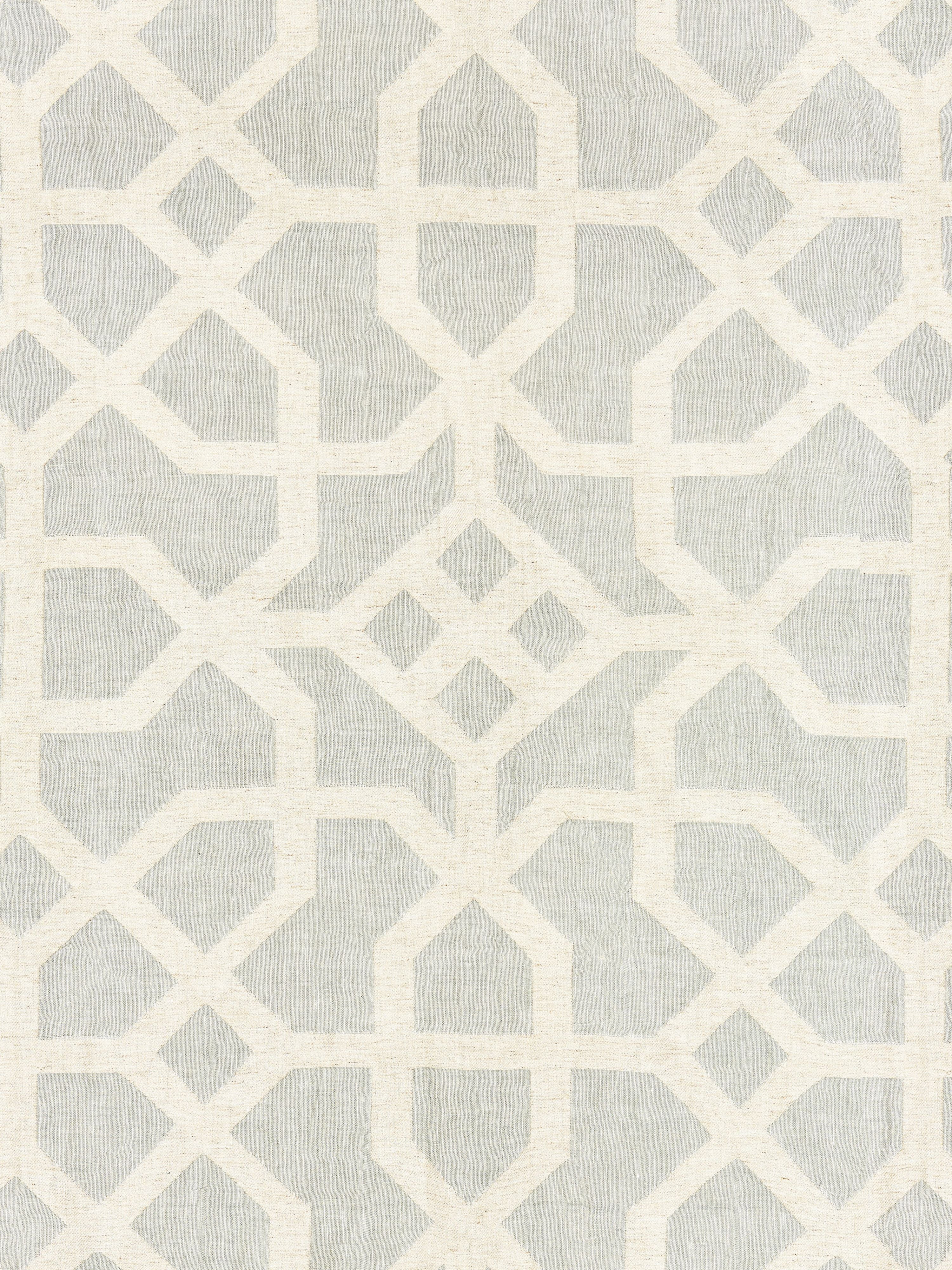 Linen Lattice fabric in mineral and greige color - pattern number SC 000227149 - by Scalamandre in the Scalamandre Fabrics Book 1 collection
