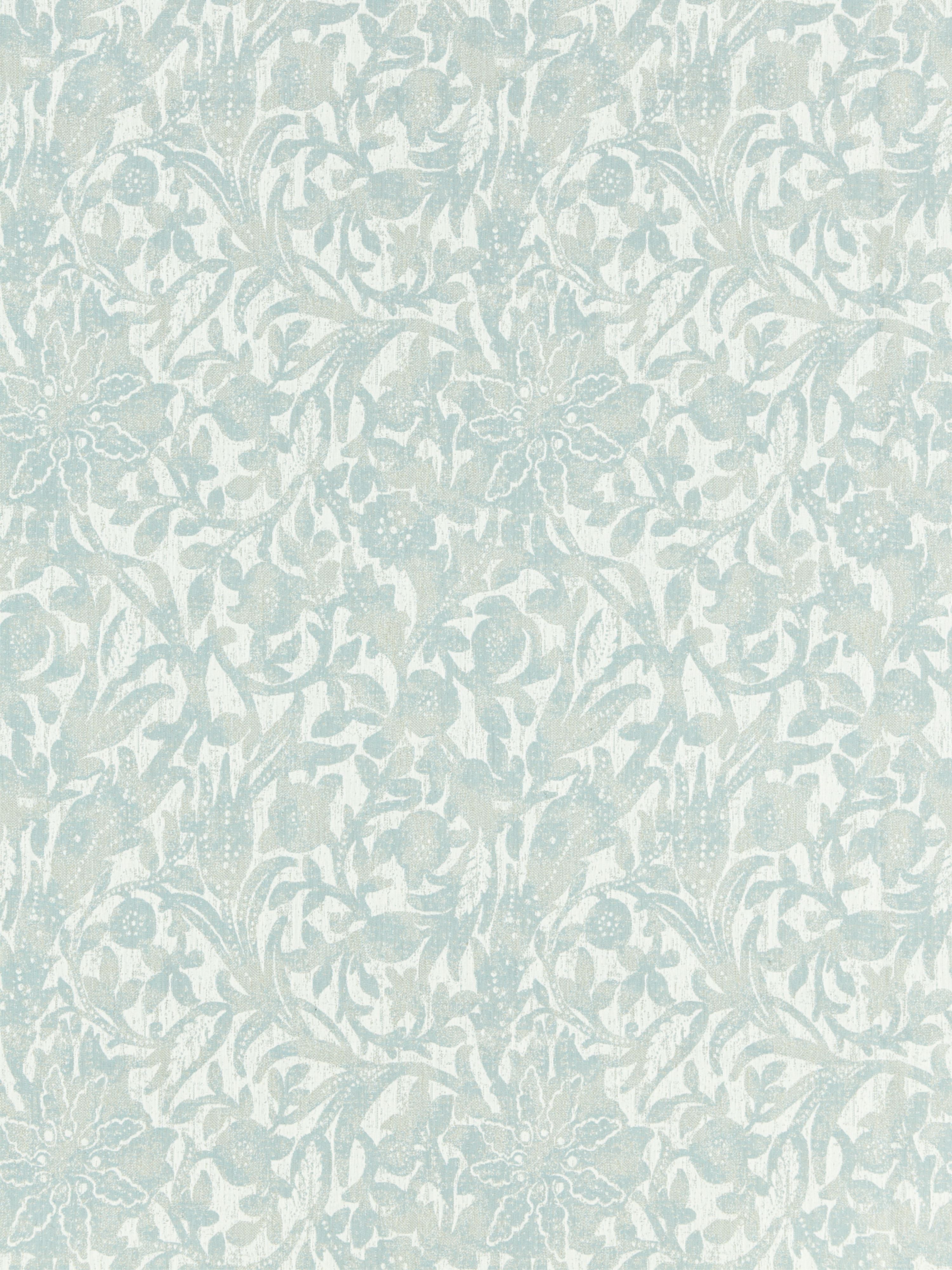 Bali Floral fabric in surf color - pattern number SC 000227195 - by Scalamandre in the Scalamandre Fabrics Book 1 collection