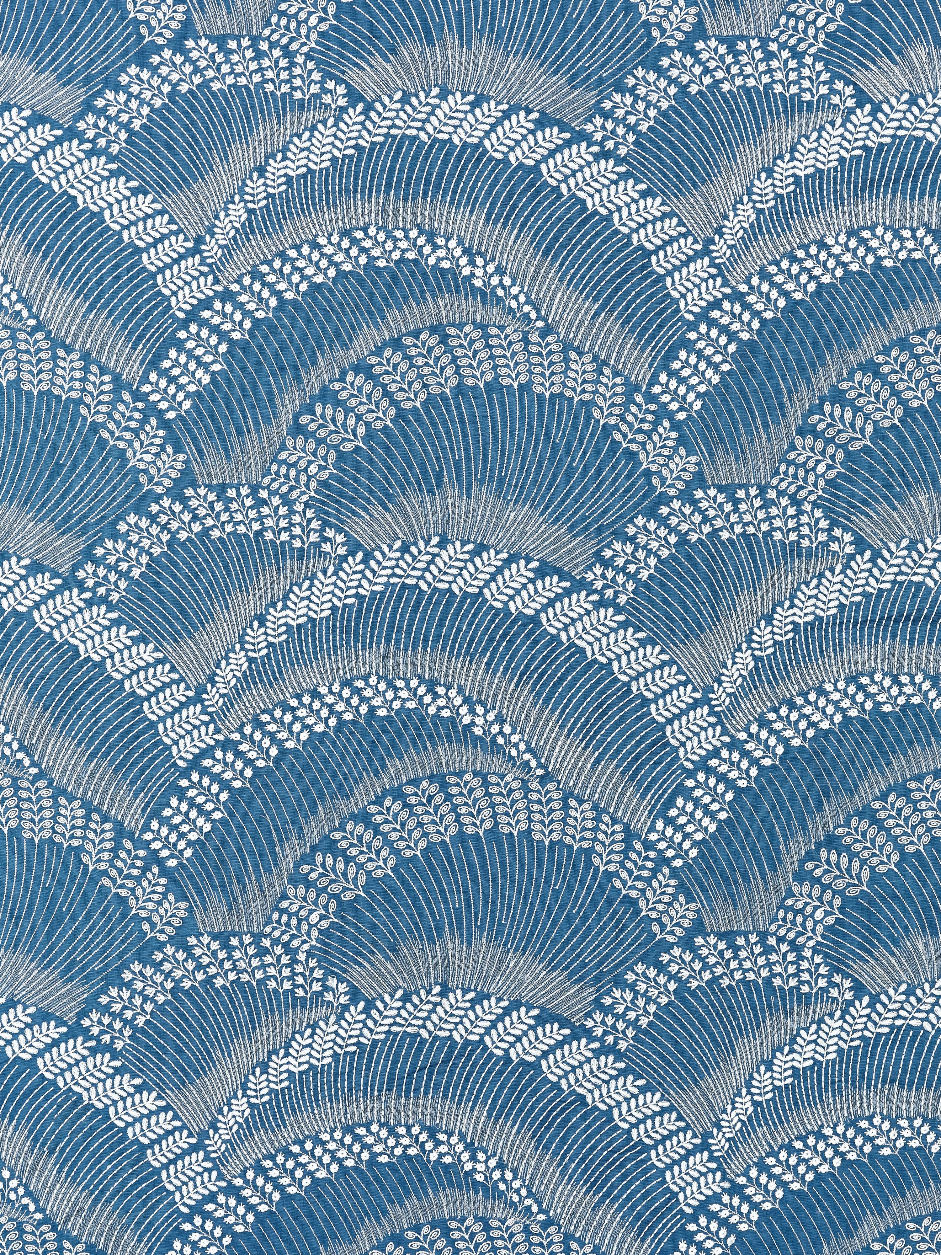 Lovegrass Embroidery fabric in marlin color - pattern number SC 000227256 - by Scalamandre in the Scalamandre Fabrics Book 1 collection