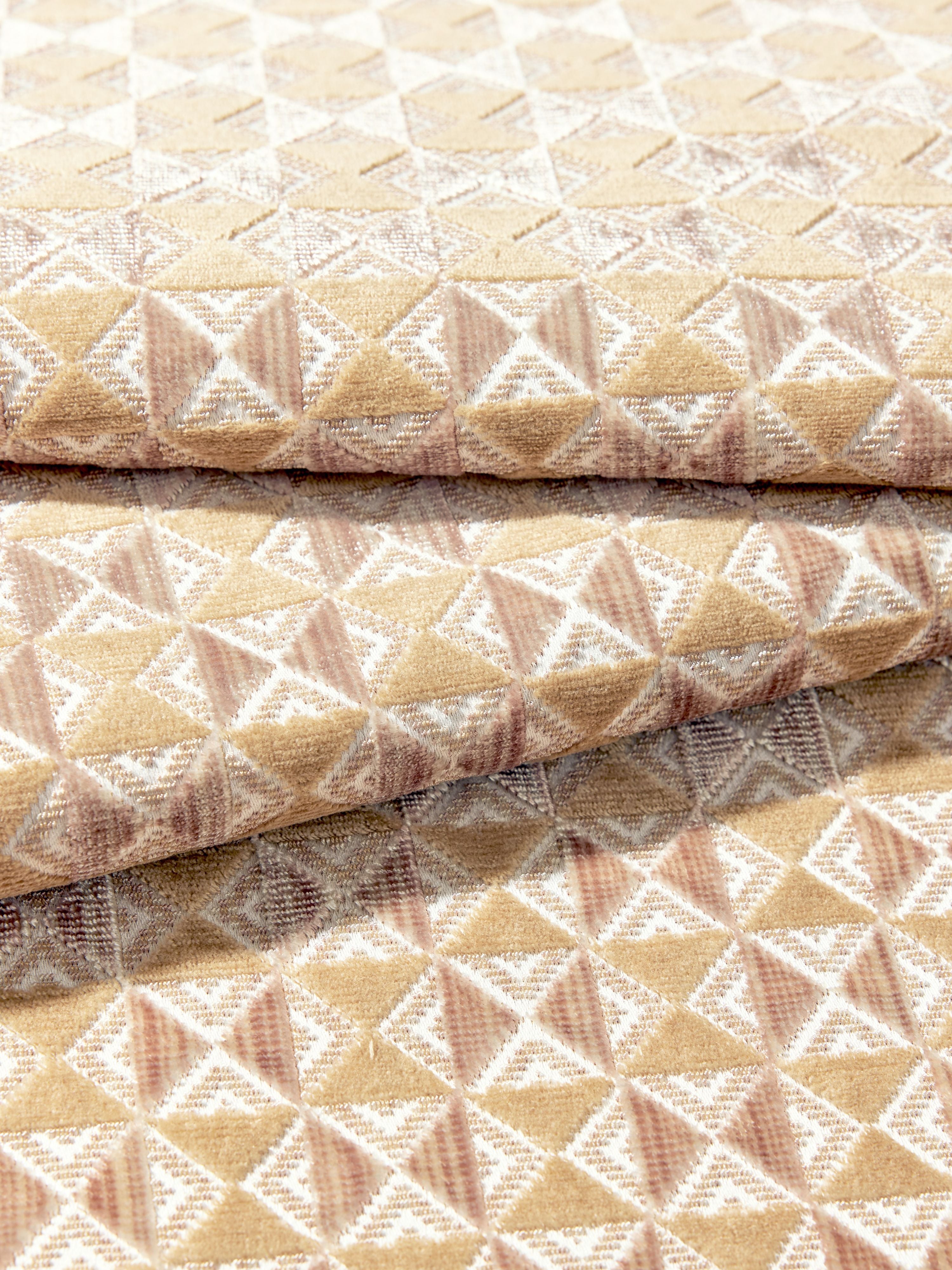 Parlor Velvet fabric in butter pecan color - pattern number SC 000227324 - by Scalamandre in the Scalamandre Fabrics Book 1 collection