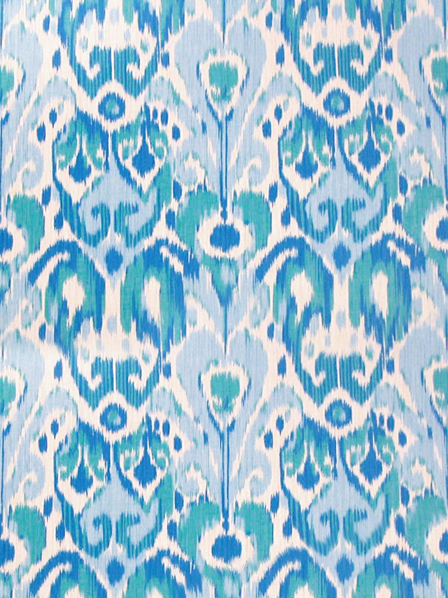 Greystone fabric in blues on cream color - pattern number SC 000316527 - by Scalamandre in the Scalamandre Fabrics Book 1 collection