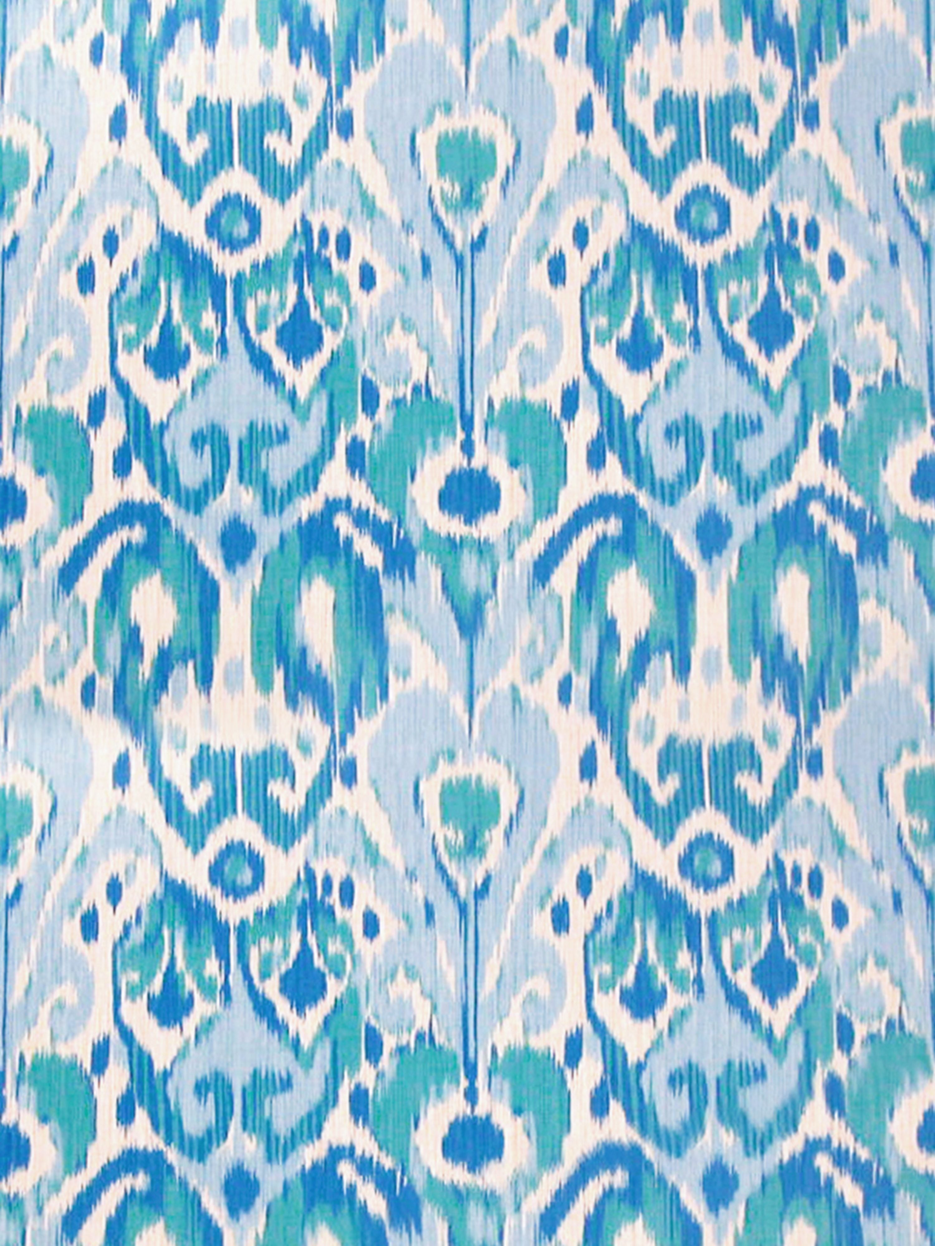 Greystone fabric in blues on cream color - pattern number SC 000316527 - by Scalamandre in the Scalamandre Fabrics Book 1 collection