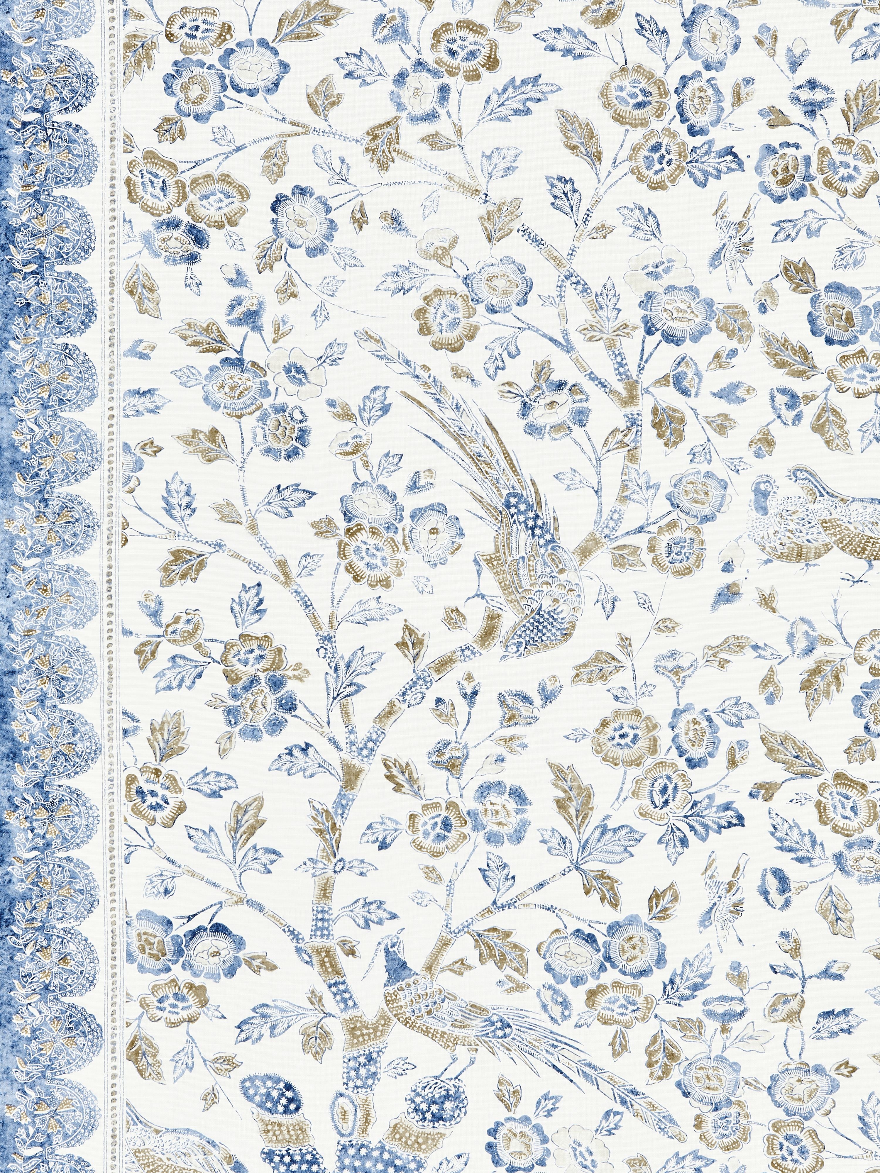 Anissa Print fabric in lakeside color - pattern number SC 000316625 - by Scalamandre in the Scalamandre Fabrics Book 1 collection