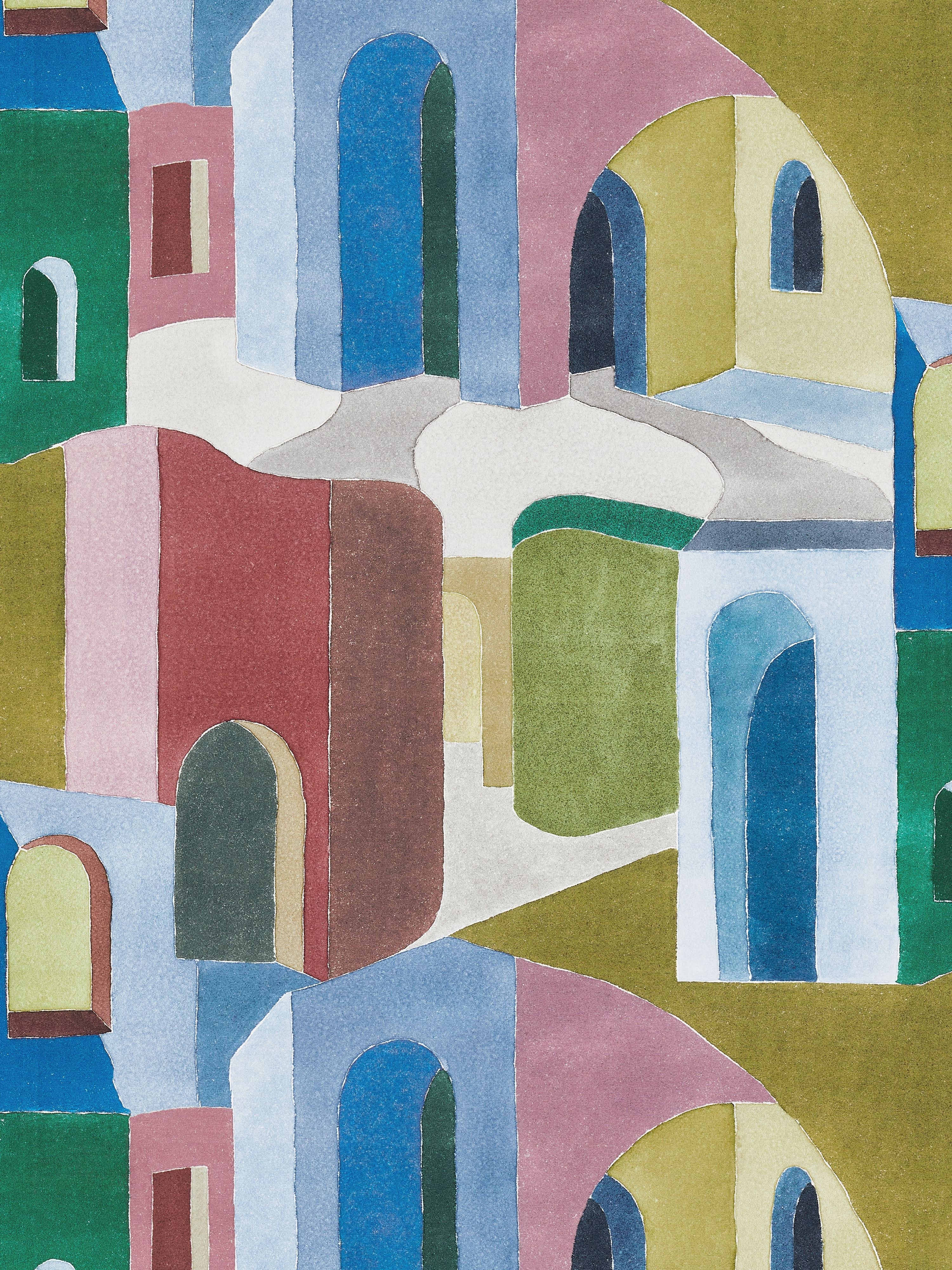 Riad Cotton Print fabric in jewel color - pattern number SC 000316637 - by Scalamandre in the Scalamandre Fabrics Book 1 collection