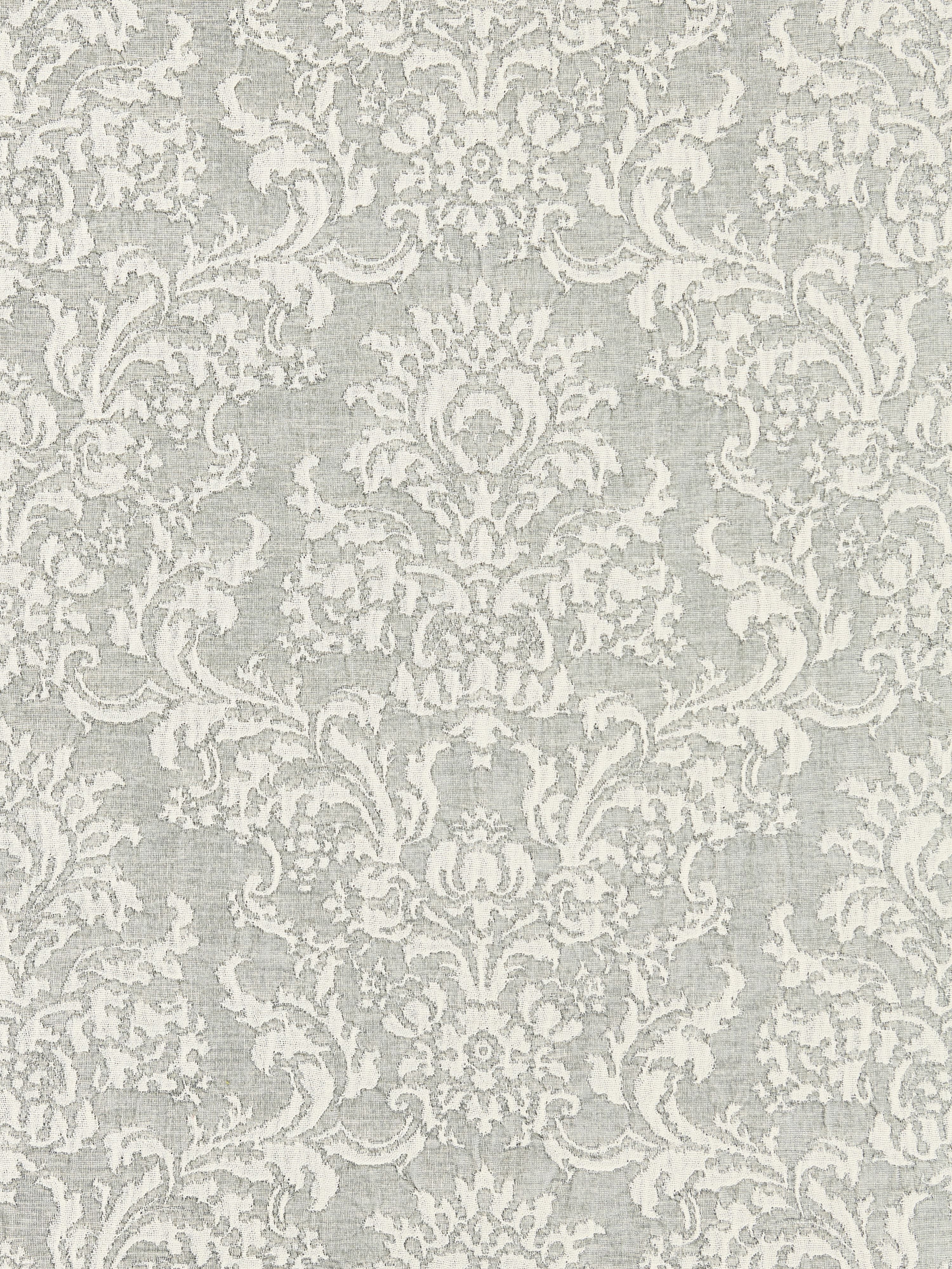 San Luca Damask fabric in pearl grey color - pattern number SC 000327094 - by Scalamandre in the Scalamandre Fabrics Book 1 collection