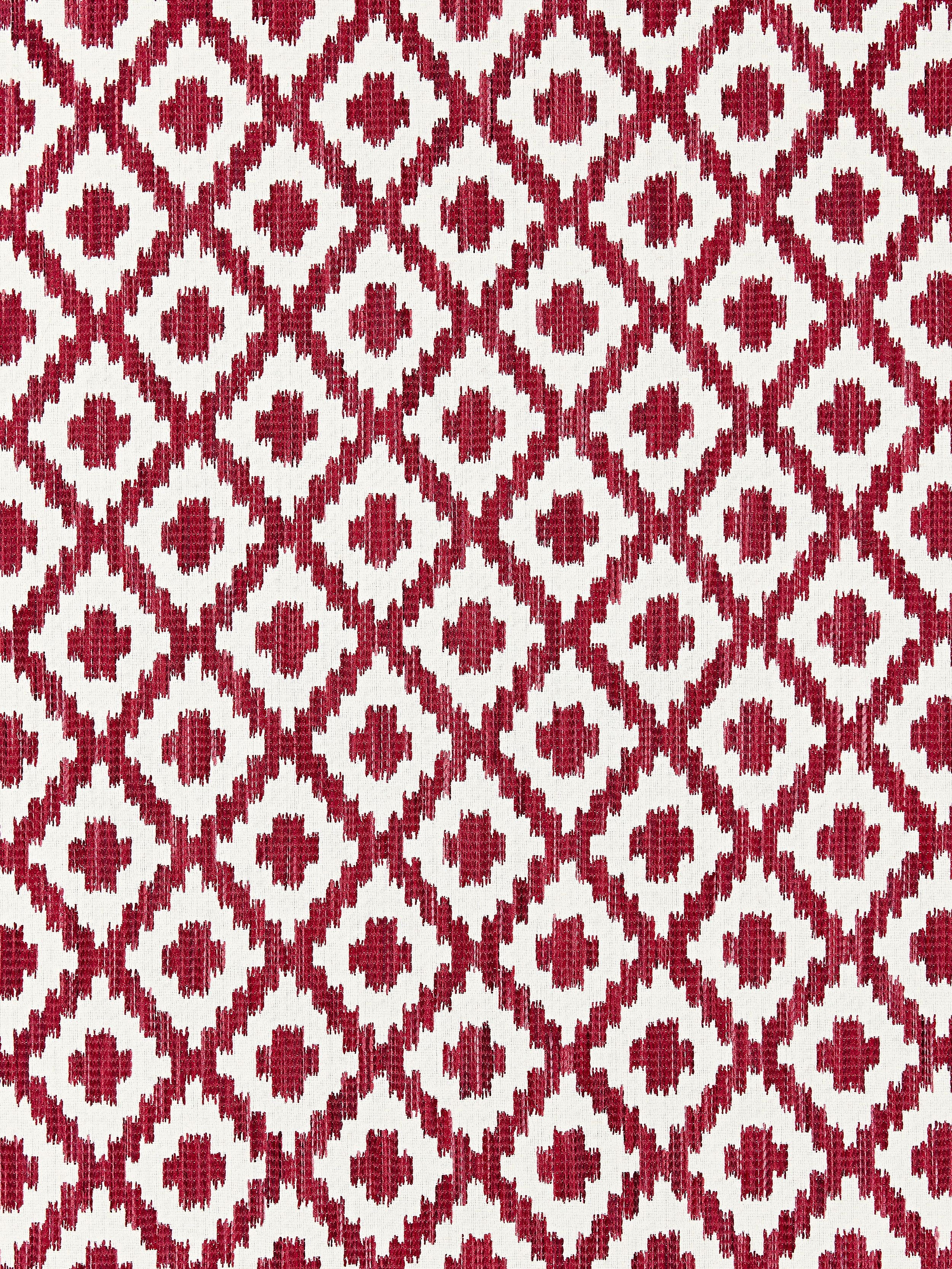 Malay Ikat Weave fabric in raspberry color - pattern number SC 000327098 - by Scalamandre in the Scalamandre Fabrics Book 1 collection