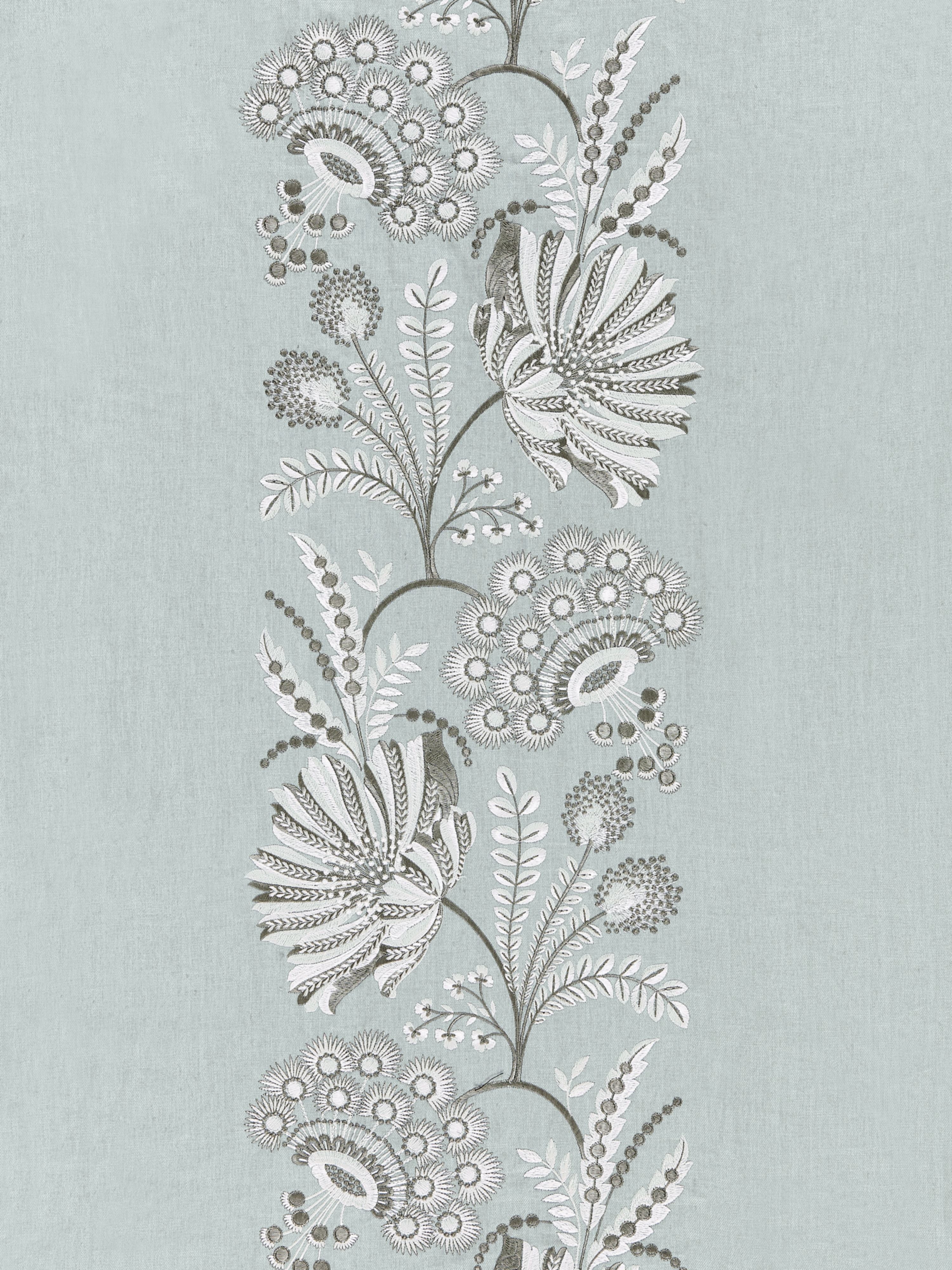 Annelise Embroidery fabric in skylight color - pattern number SC 000327162 - by Scalamandre in the Scalamandre Fabrics Book 1 collection