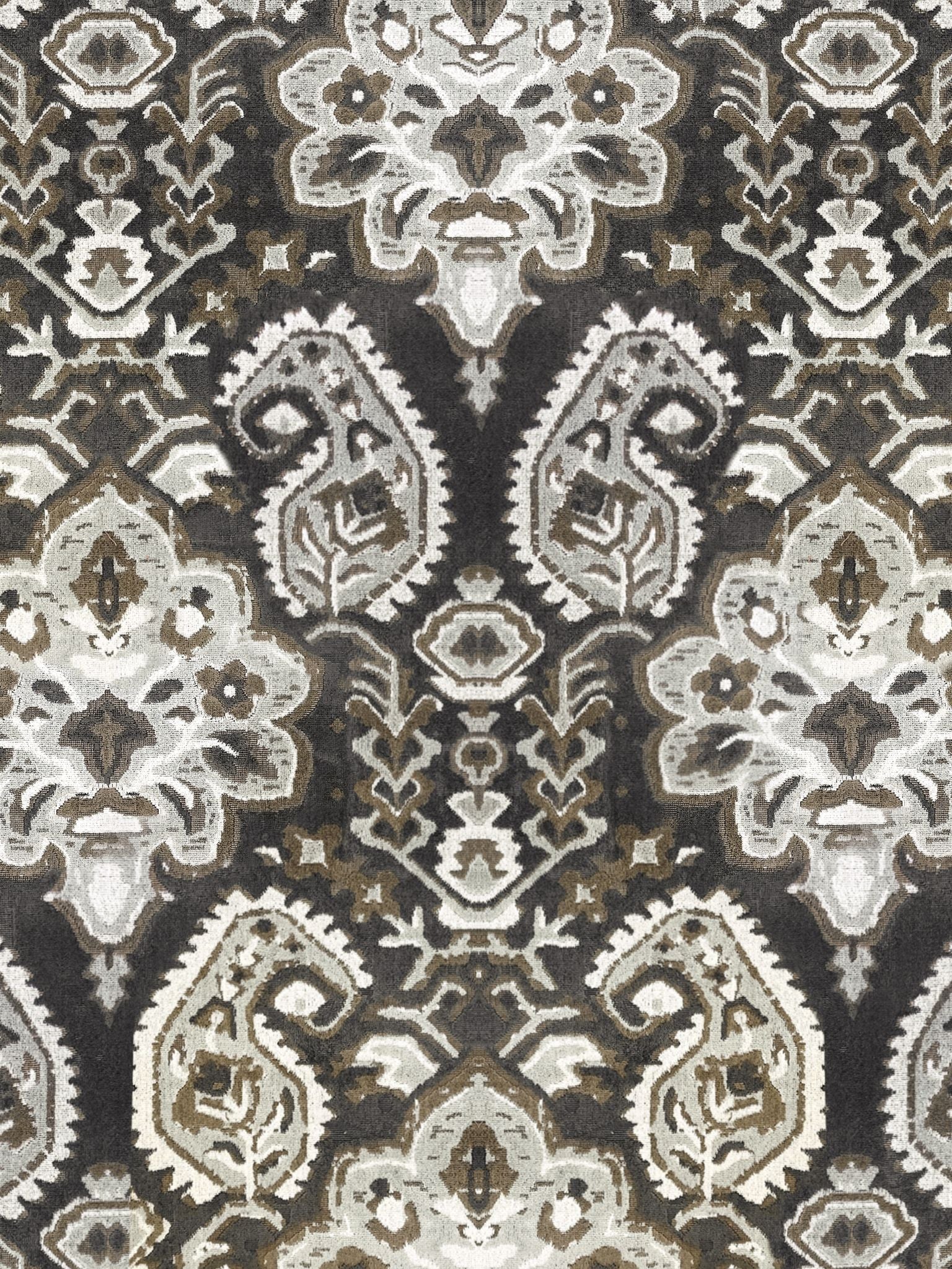 Oushak Linen Velvet fabric in smoke color - pattern number SC 000327171 - by Scalamandre in the Scalamandre Fabrics Book 1 collection