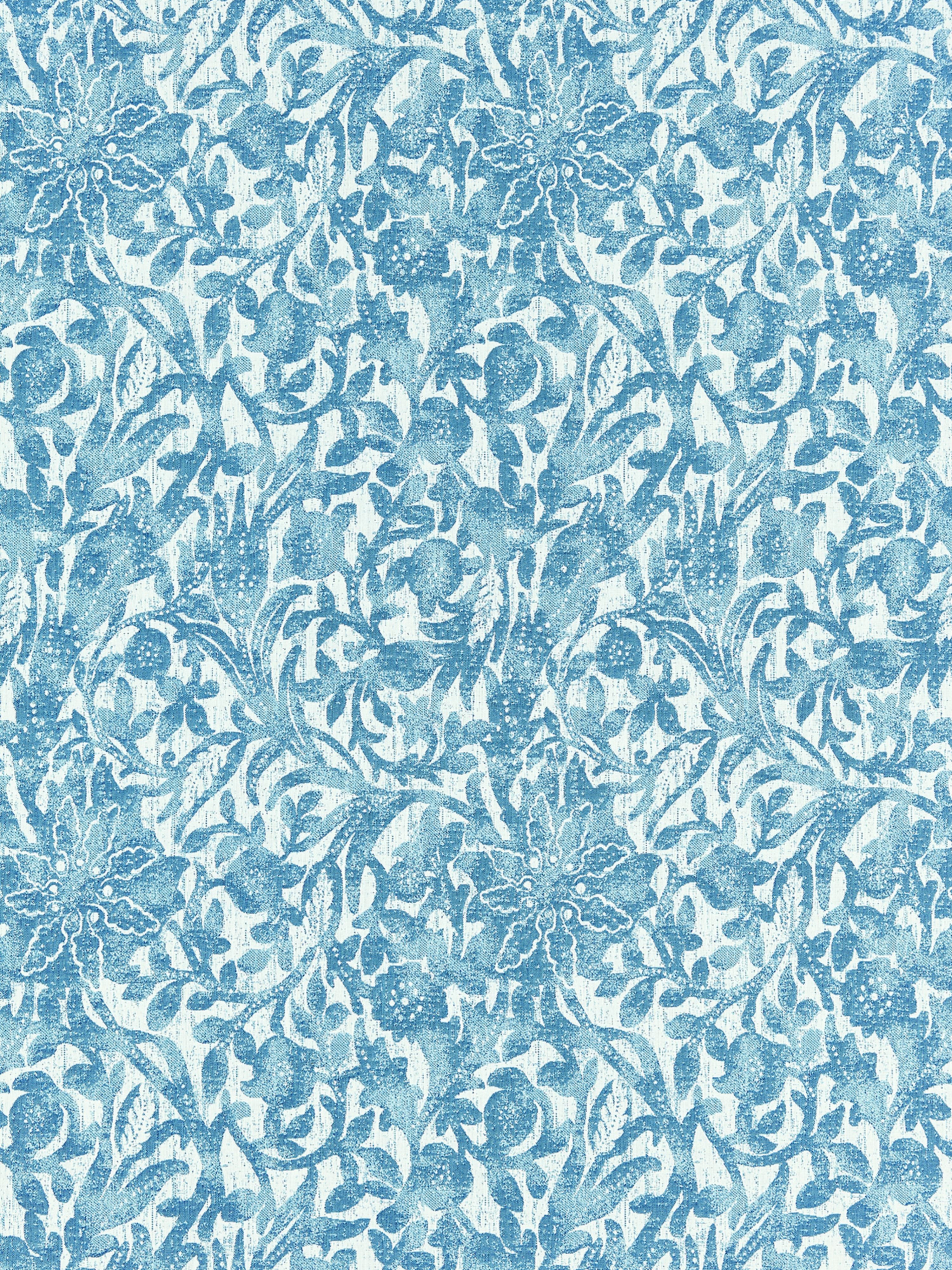Bali Floral fabric in caribe color - pattern number SC 000327195 - by Scalamandre in the Scalamandre Fabrics Book 1 collection