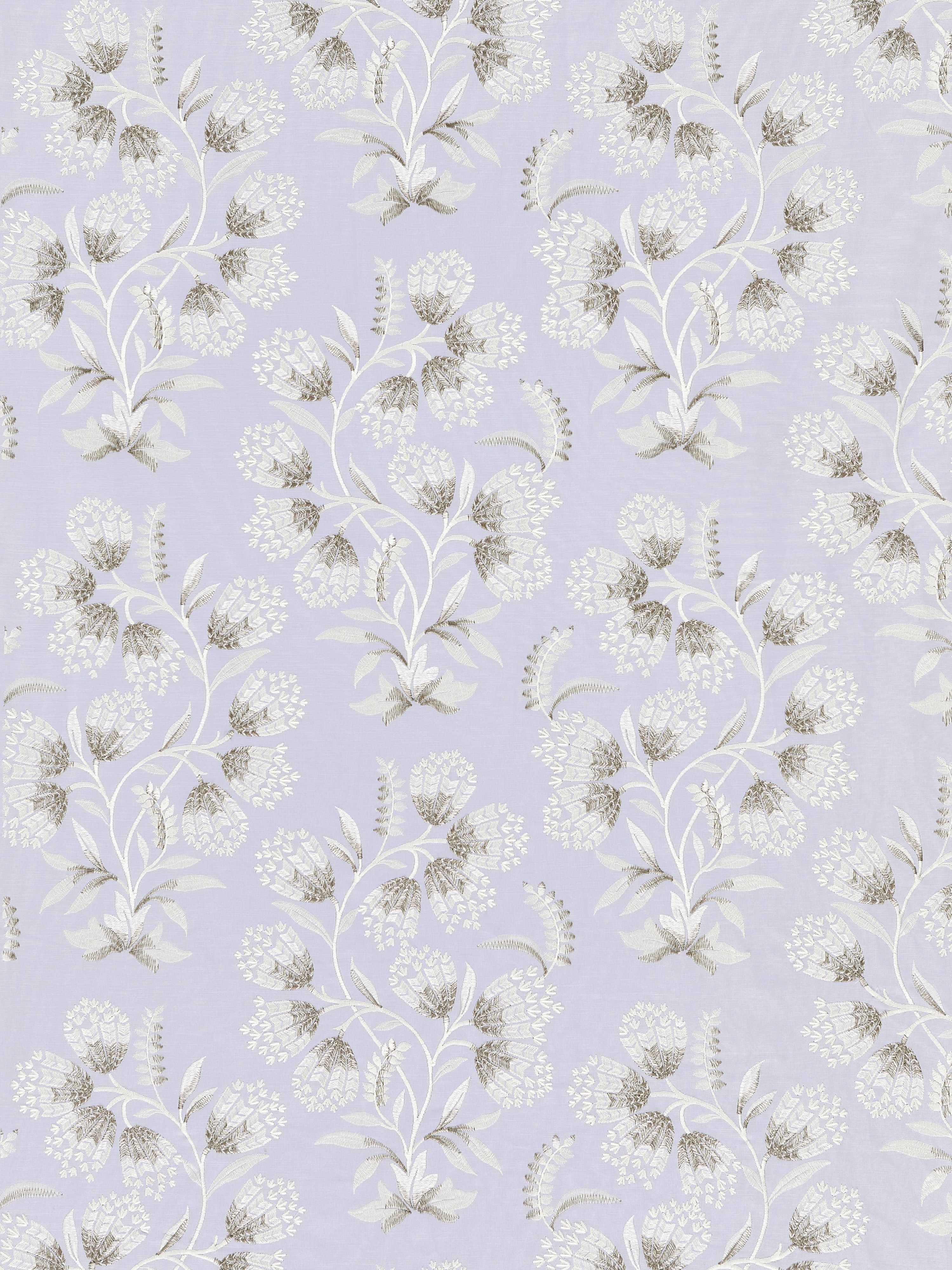 Hana Embroidery fabric in lilac color - pattern number SC 000327233 - by Scalamandre in the Scalamandre Fabrics Book 1 collection