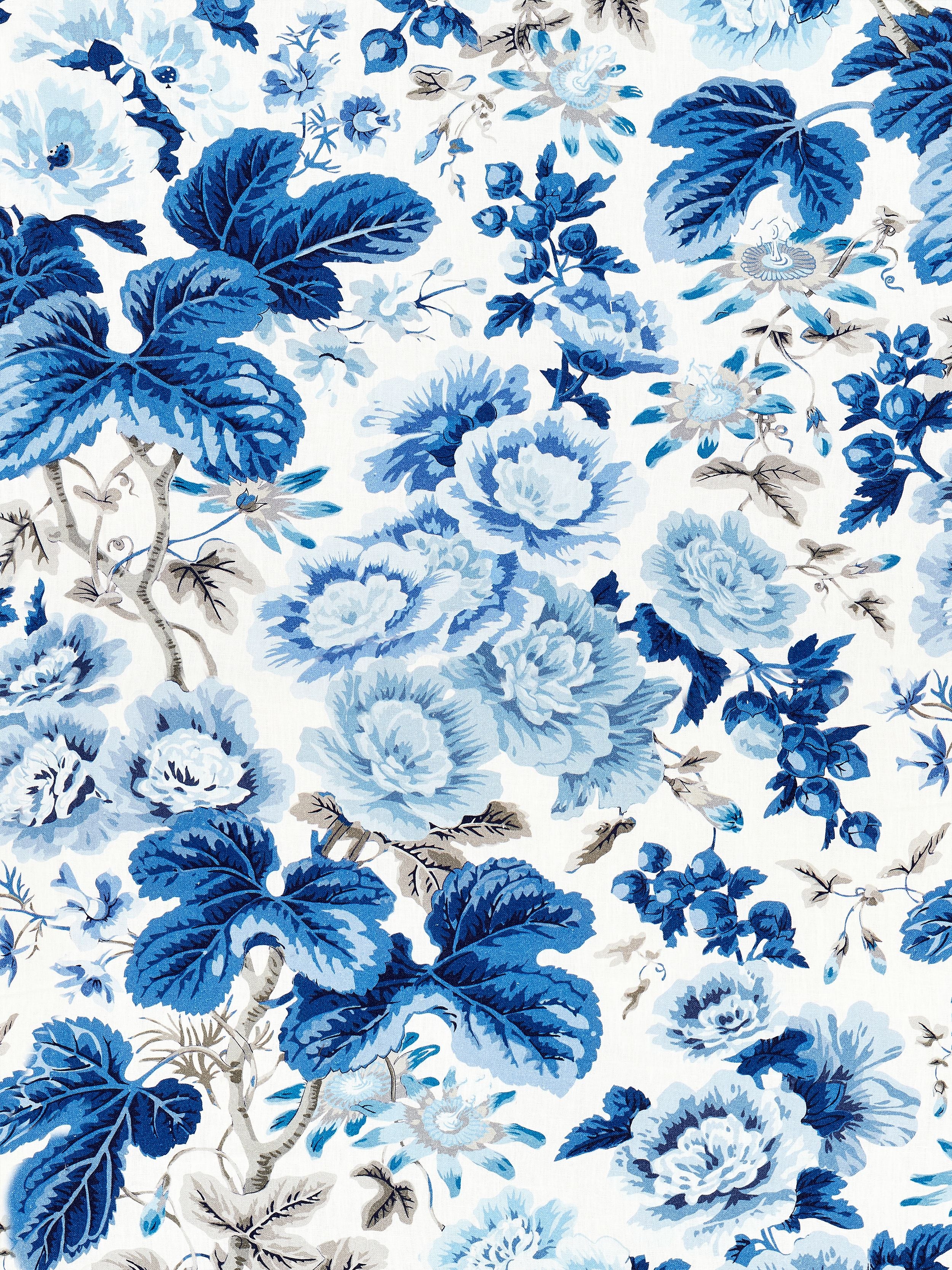 Highgrove Linen Print fabric in porcelain color - pattern number SC 000416595 - by Scalamandre in the Scalamandre Fabrics Book 1 collection