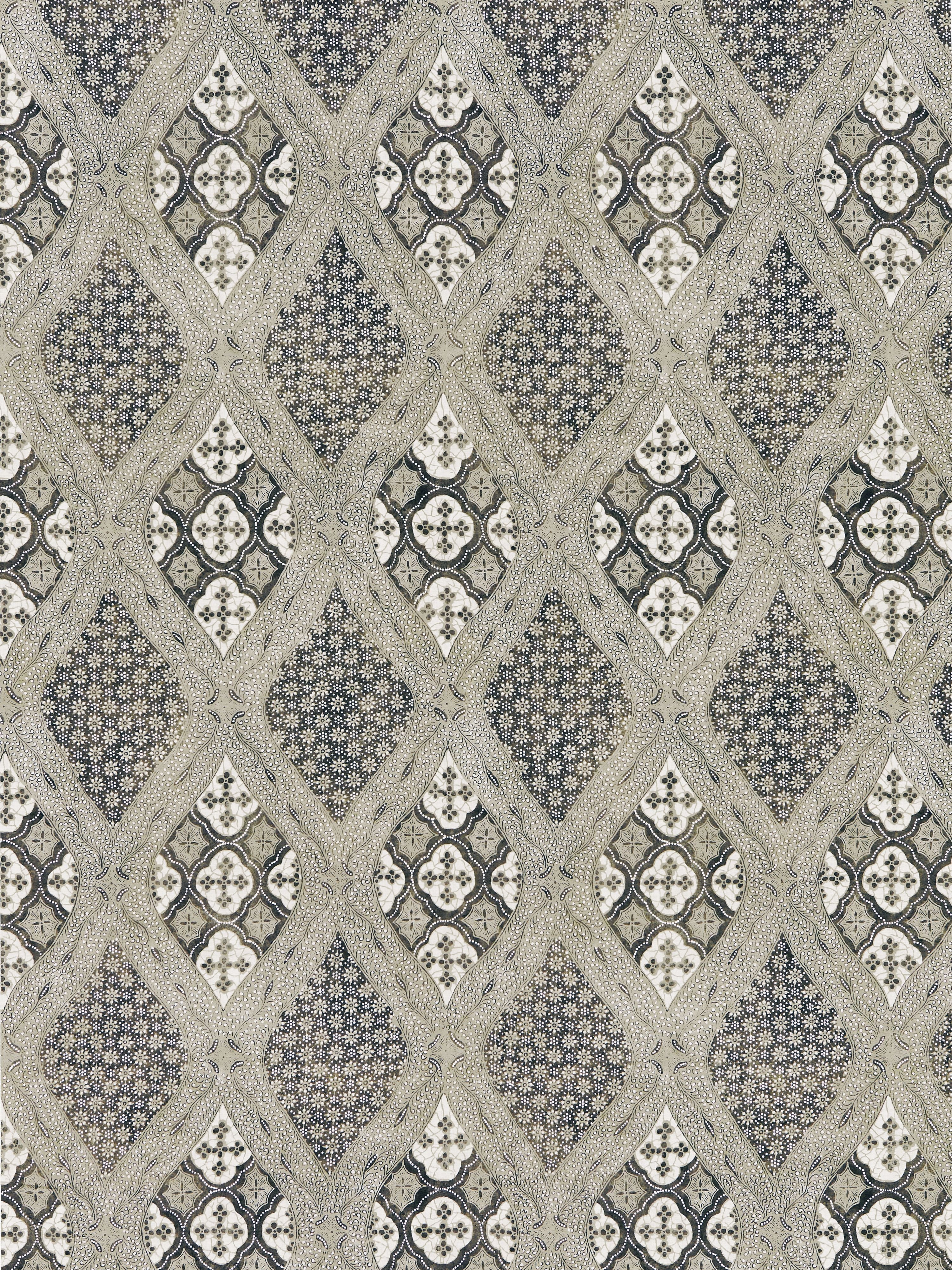 Farrah Print fabric in truffle color - pattern number SC000416626 - by Scalamandre in the Scalamandre Fabrics Book 2 collection