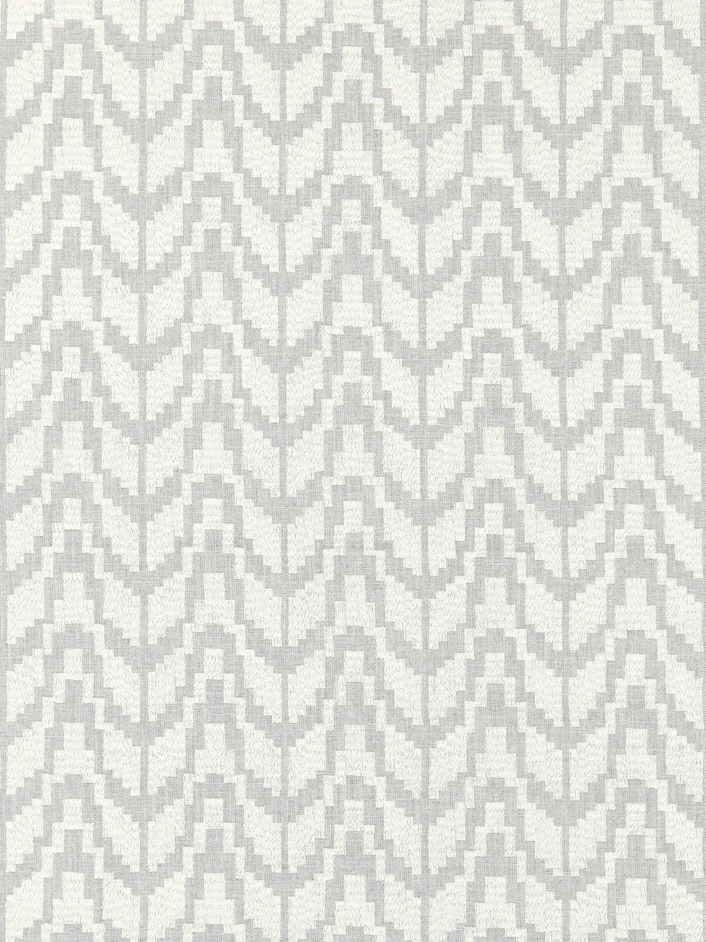 Chevron Embroidery fabric in pearl color - pattern number SC000427103 - by Scalamandre in the Scalamandre Fabrics Book 2 collection
