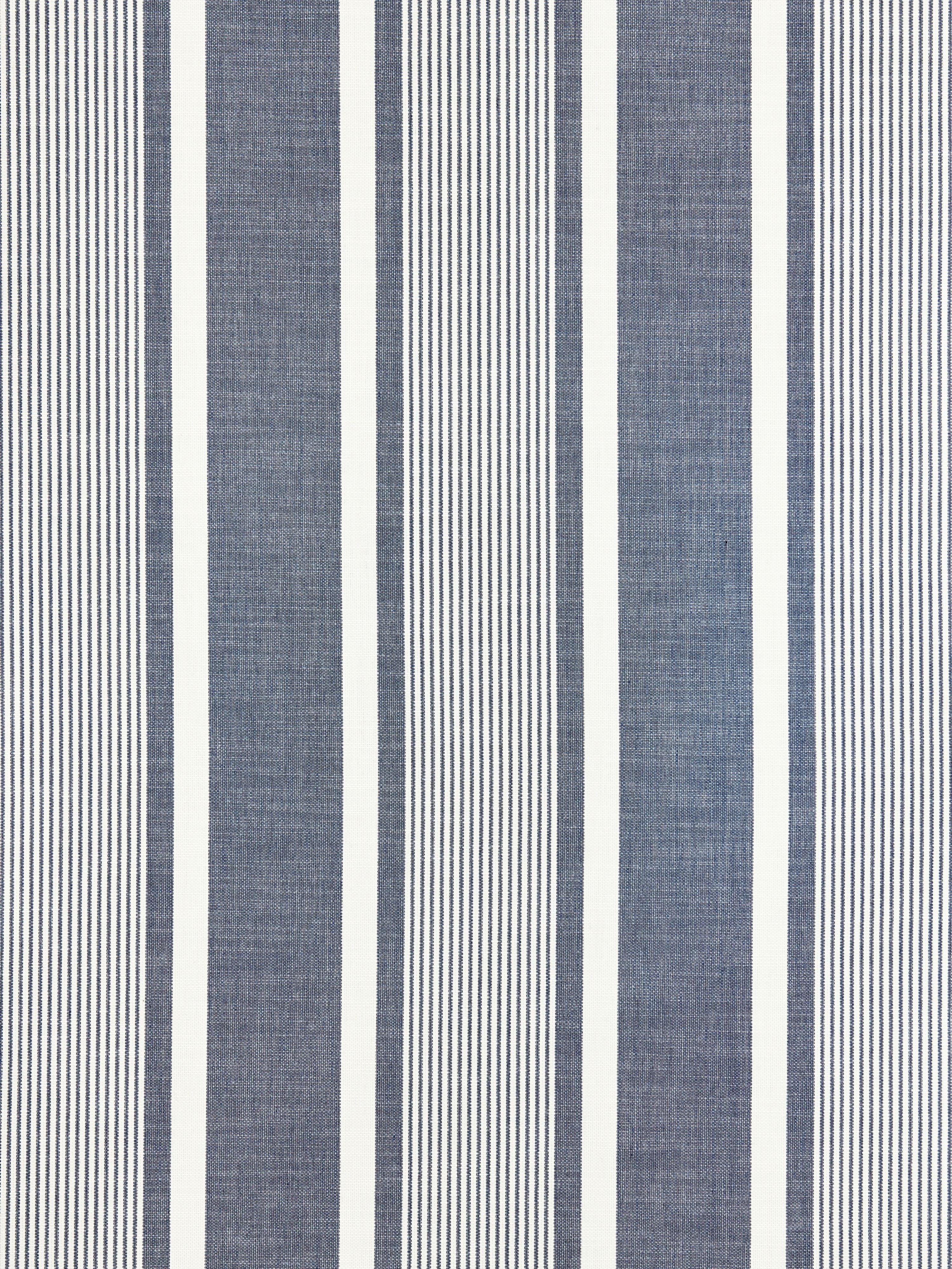 Wellfleet Stripe fabric in denim color - pattern number SC000427111 - by Scalamandre in the Scalamandre Fabrics Book 2 collection