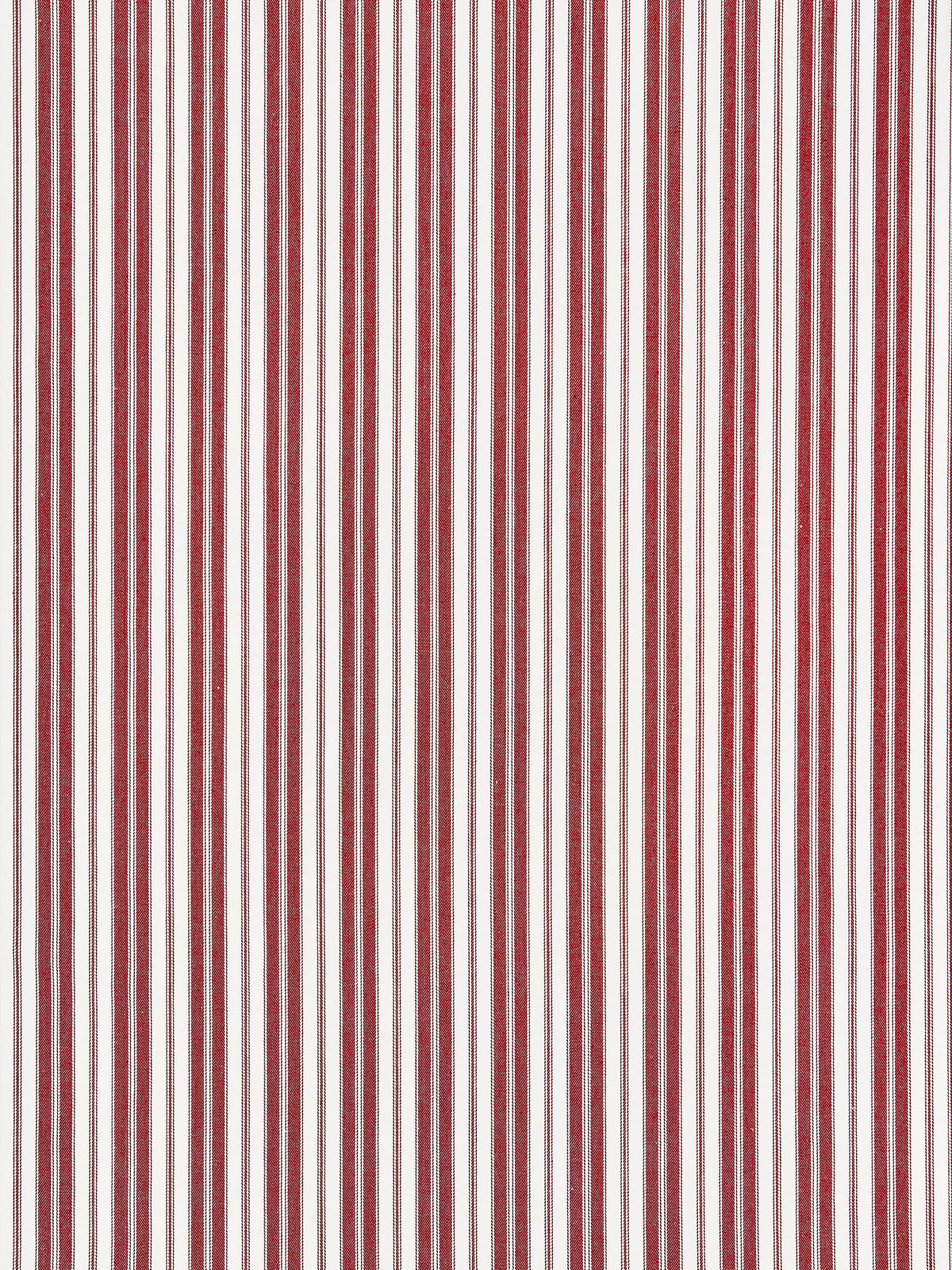 Devon Ticking Stripe fabric in currant color - pattern number SC000427115 - by Scalamandre in the Scalamandre Fabrics Book 2 collection
