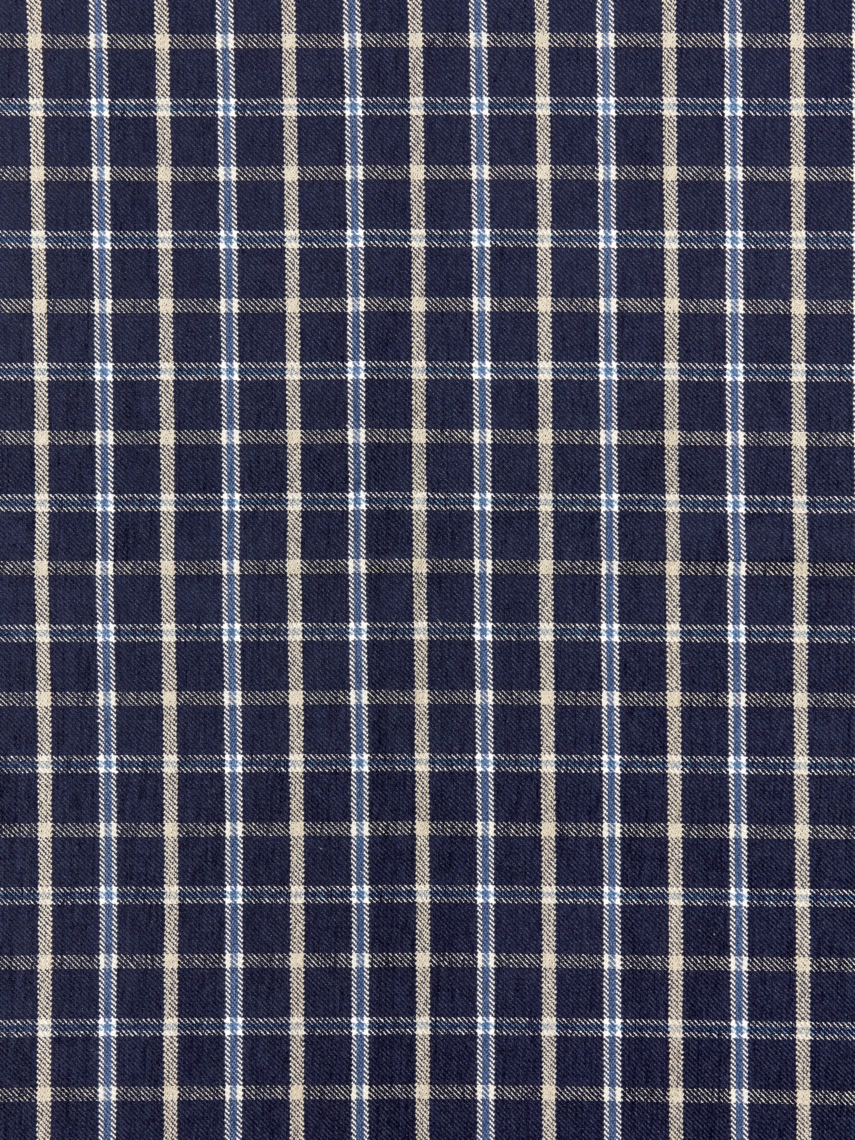Bristol Plaid fabric in navy color - pattern number SC000427121 - by Scalamandre in the Scalamandre Fabrics Book 2 collection