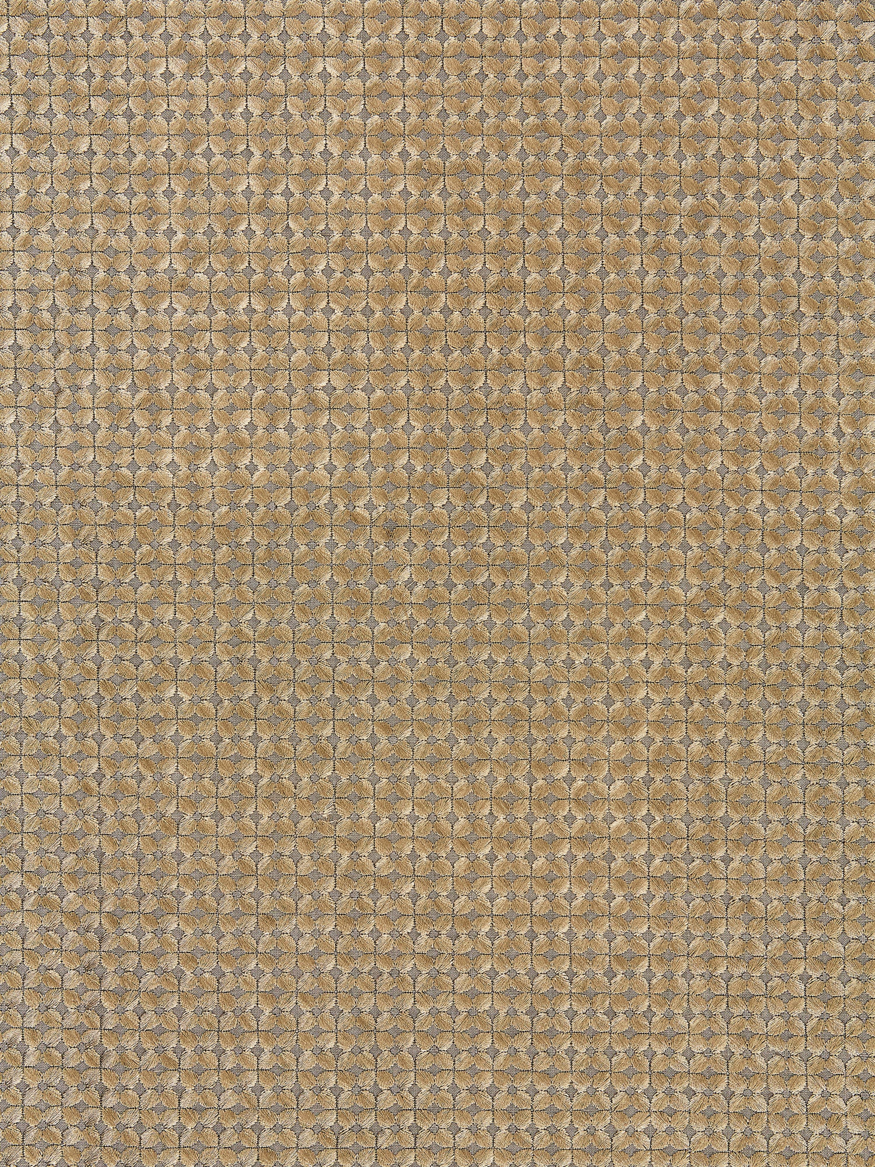 Floret Embroidery fabric in smoky quartz color - pattern number SC000427133 - by Scalamandre in the Scalamandre Fabrics Book 2 collection