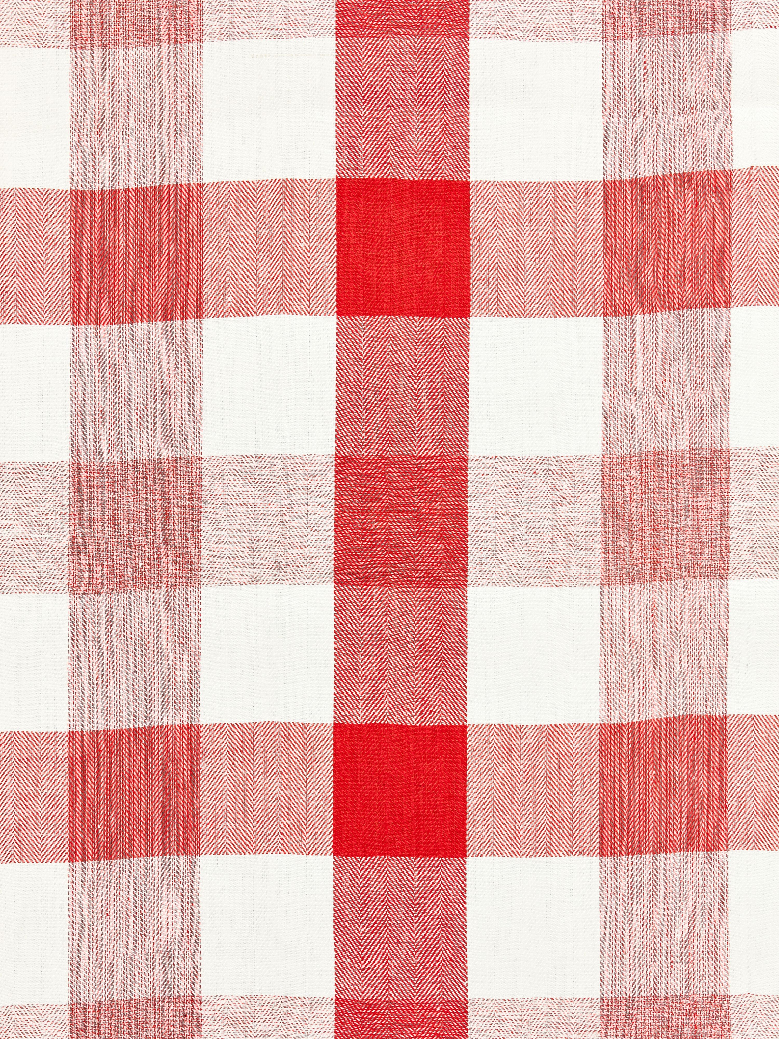 Westport Linen Plaid fabric in coral color - pattern number SC000427135 - by Scalamandre in the Scalamandre Fabrics Book 2 collection