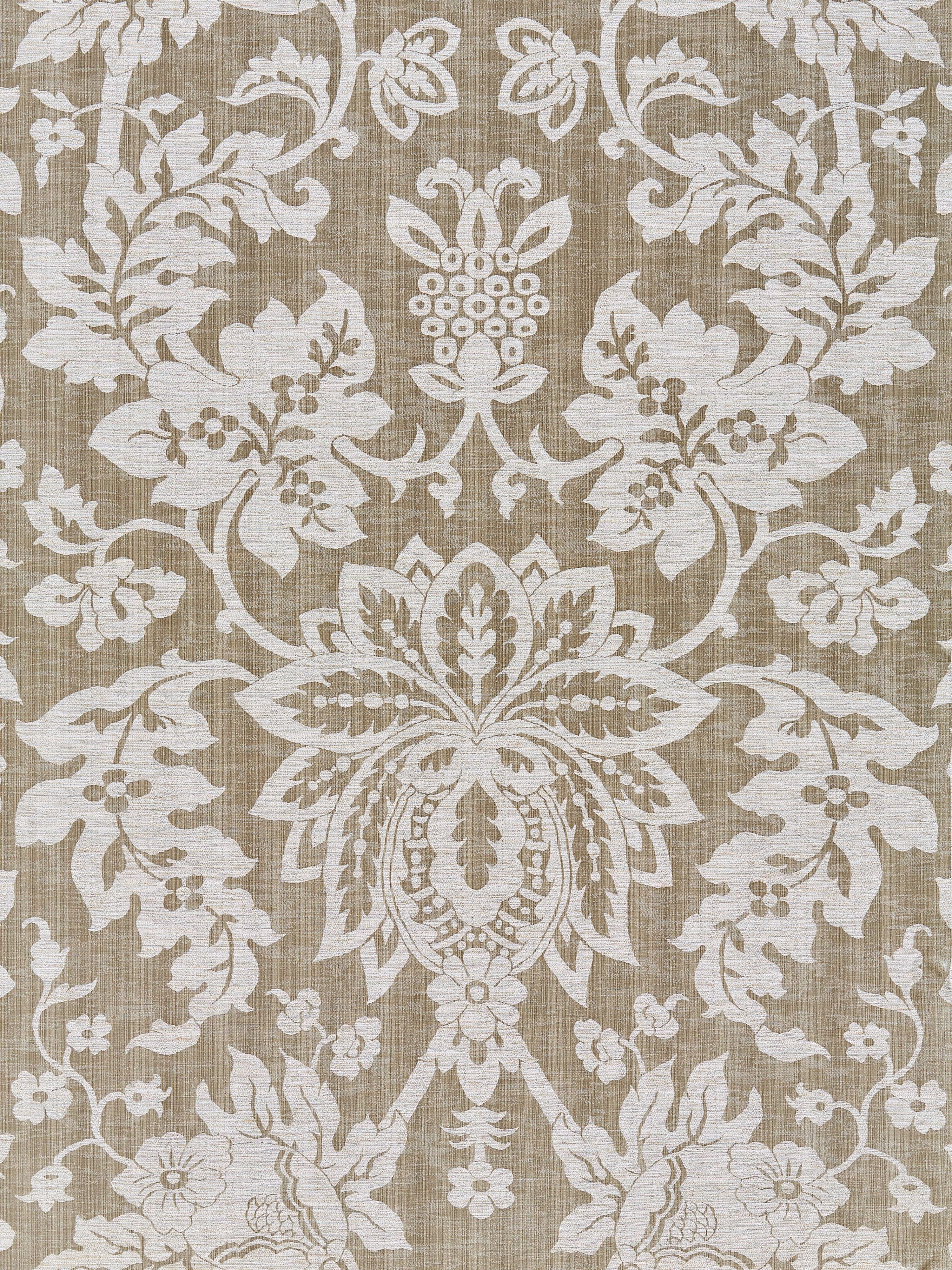 Metalline Damask fabric in smoke color - pattern number SC000427136 - by Scalamandre in the Scalamandre Fabrics Book 2 collection