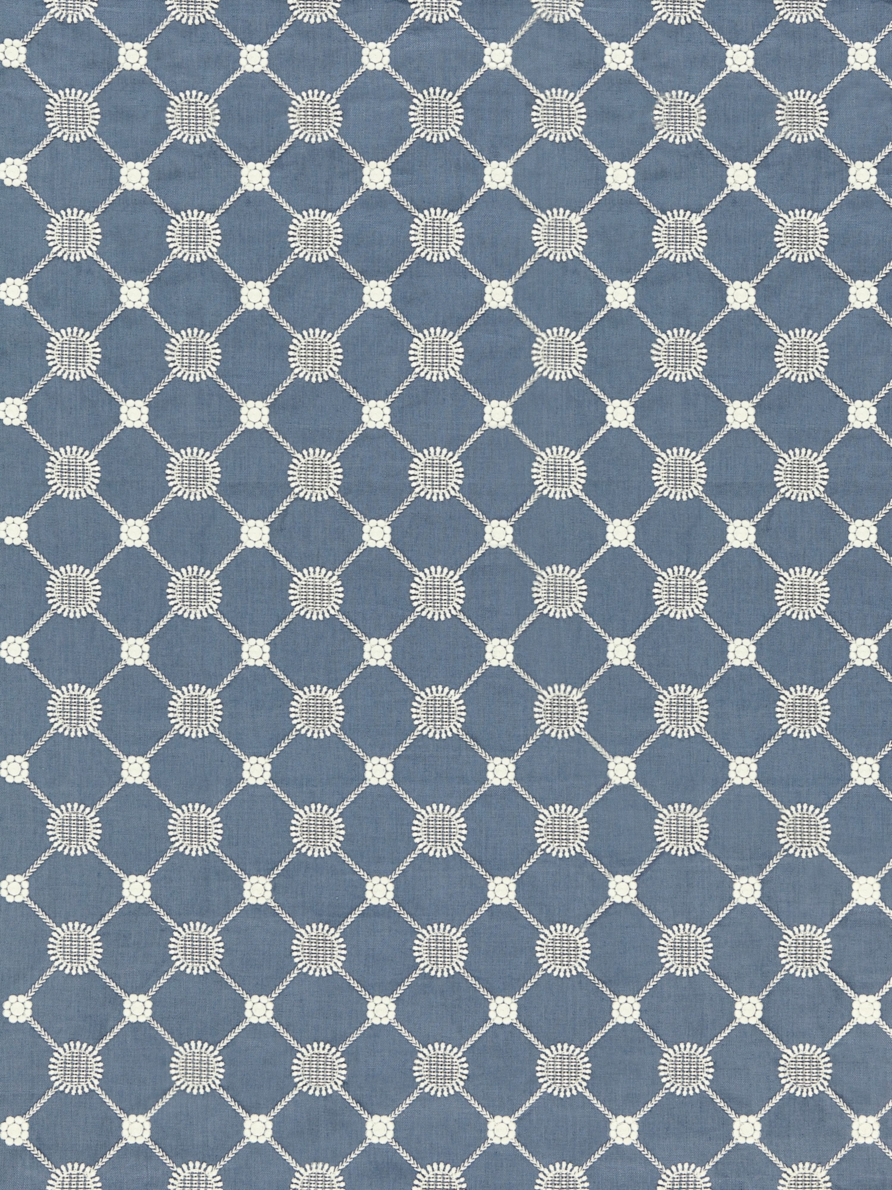 Gustavian Diamond fabric in copenhagen blue color - pattern number SC000427161 - by Scalamandre in the Scalamandre Fabrics Book 2 collection