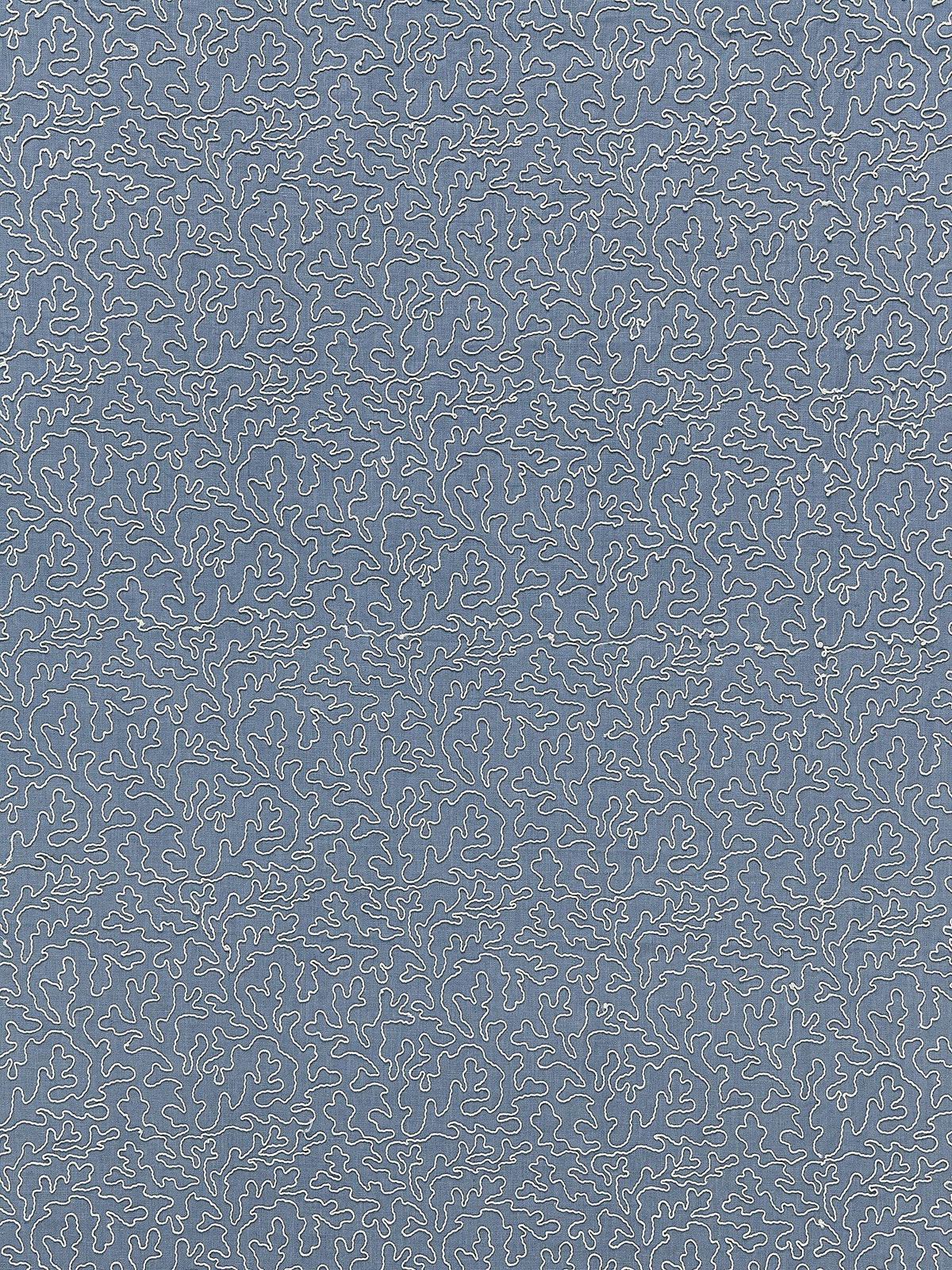 Coraille fabric in copenhagen blue color - pattern number SC000427163 - by Scalamandre in the Scalamandre Fabrics Book 2 collection