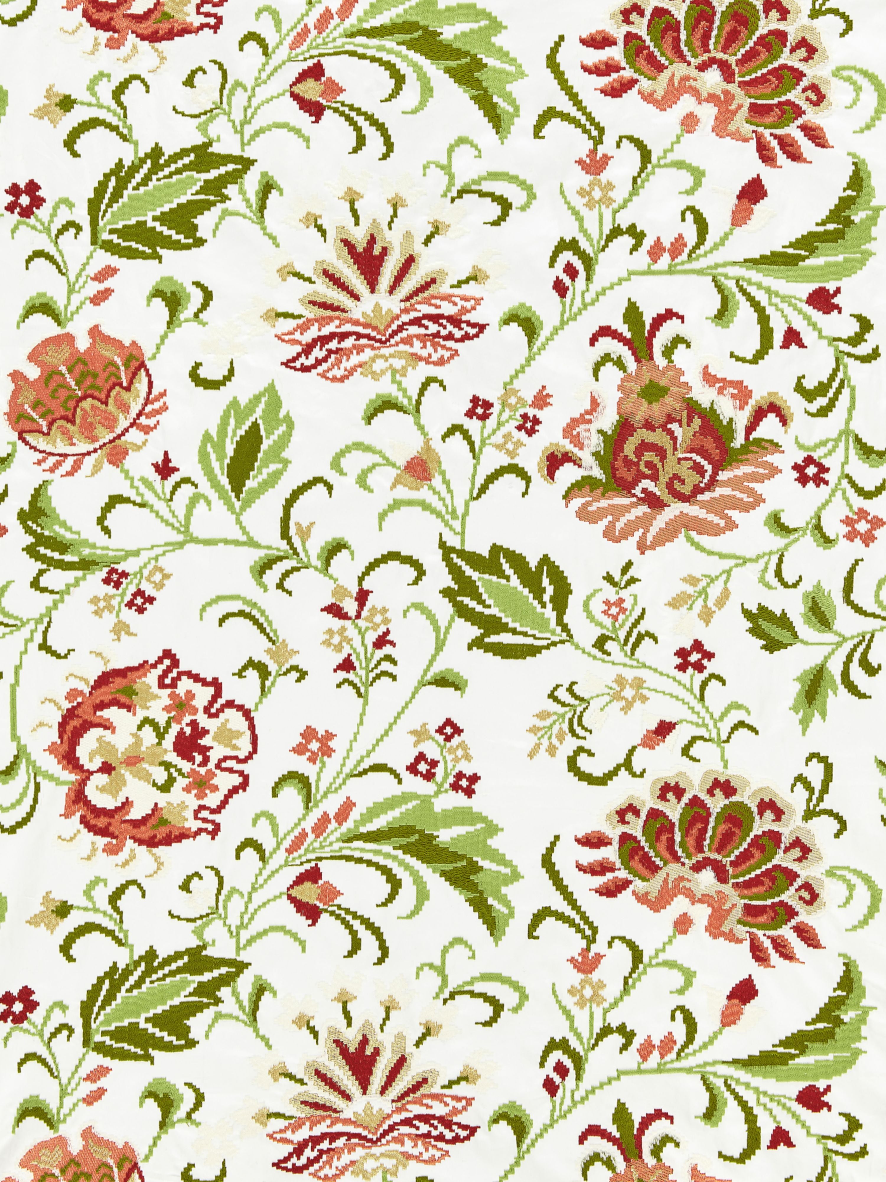 Delphine Embroidery fabric in blossom color - pattern number SC000427173 - by Scalamandre in the Scalamandre Fabrics Book 2 collection