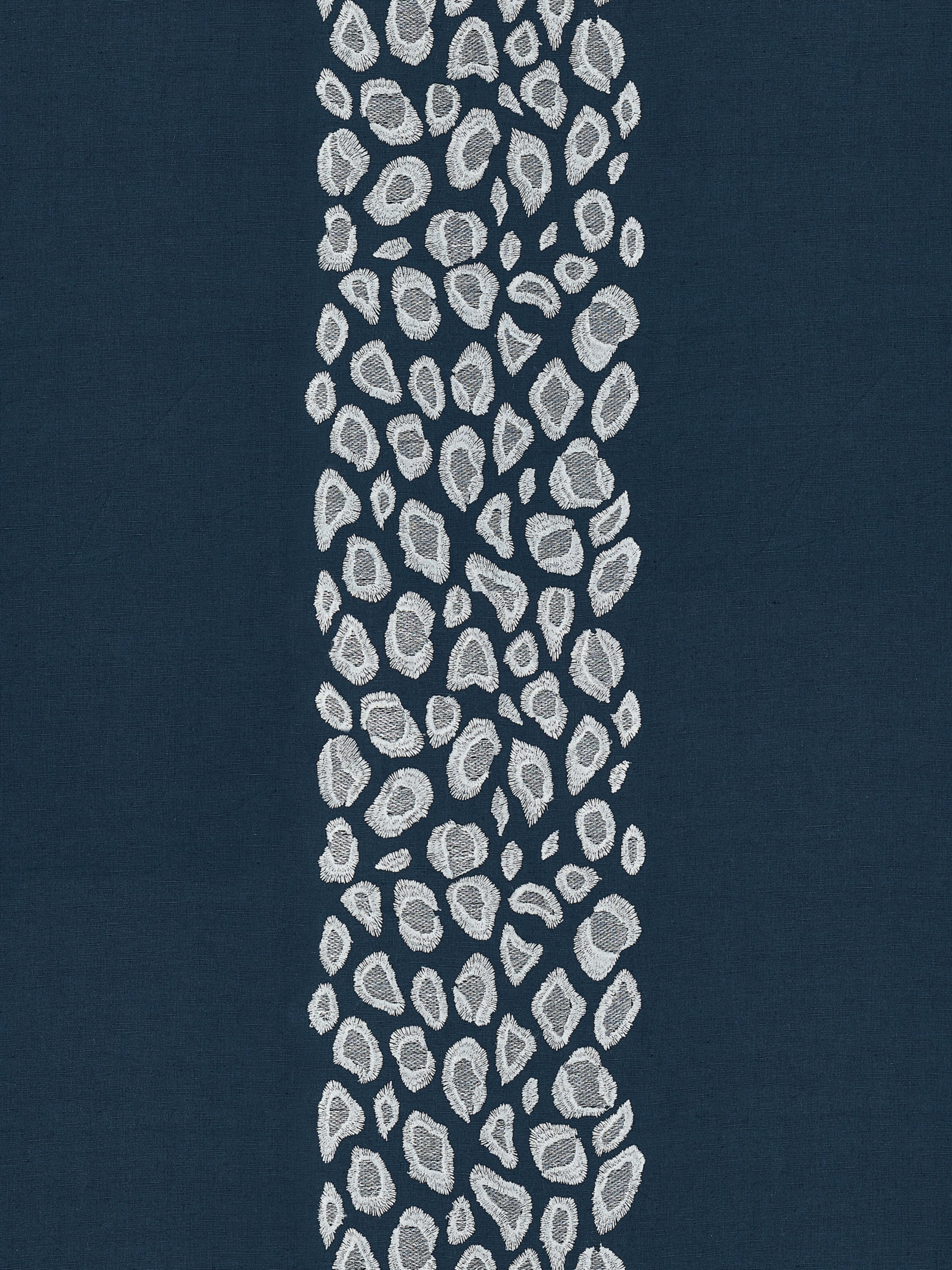Catwalk Embroidery fabric in midnight color - pattern number SC000427255 - by Scalamandre in the Scalamandre Fabrics Book 2 collection