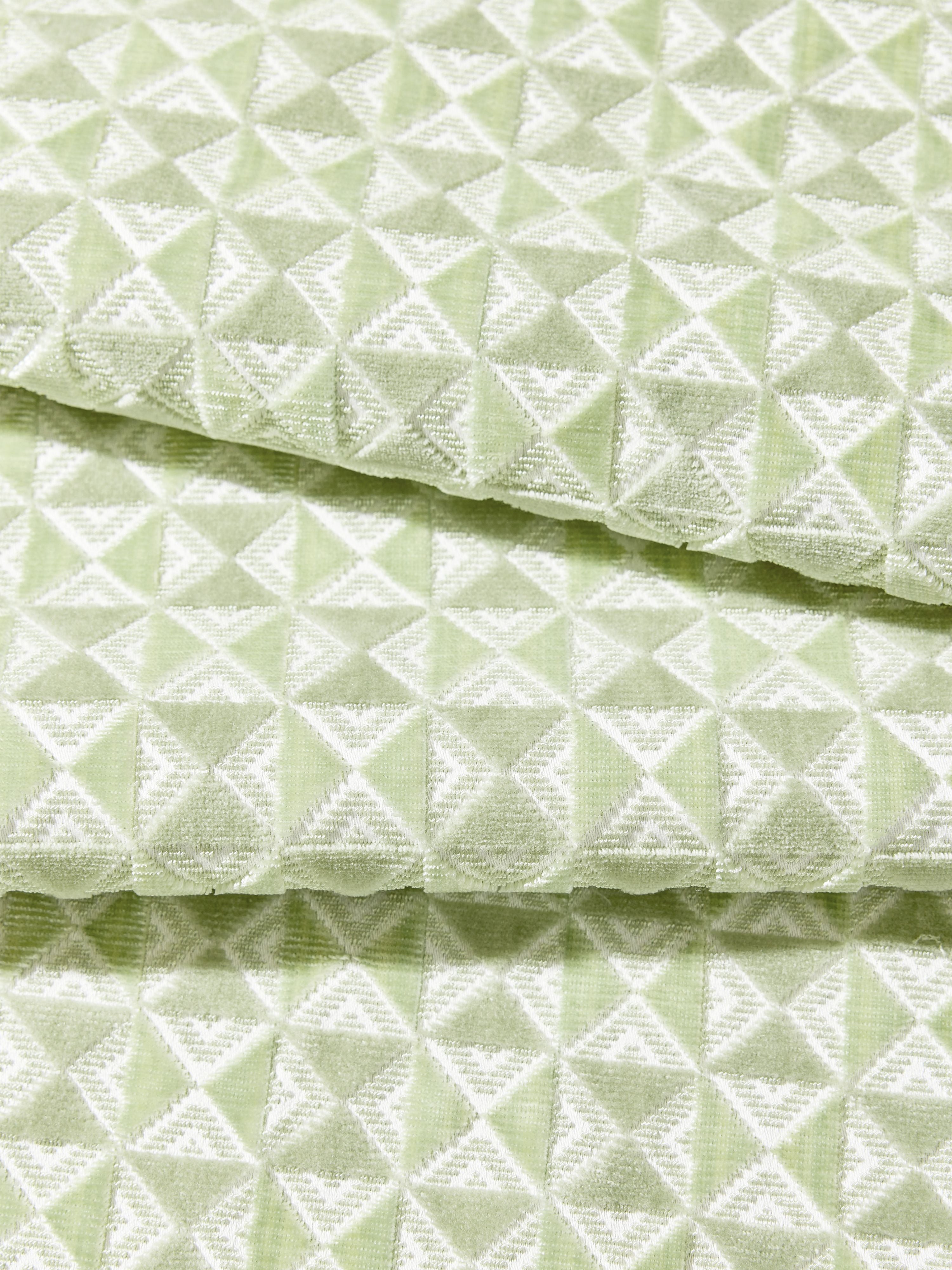 Parlor Velvet fabric in pistachio color - pattern number SC000427324 - by Scalamandre in the Scalamandre Fabrics Book 2 collection
