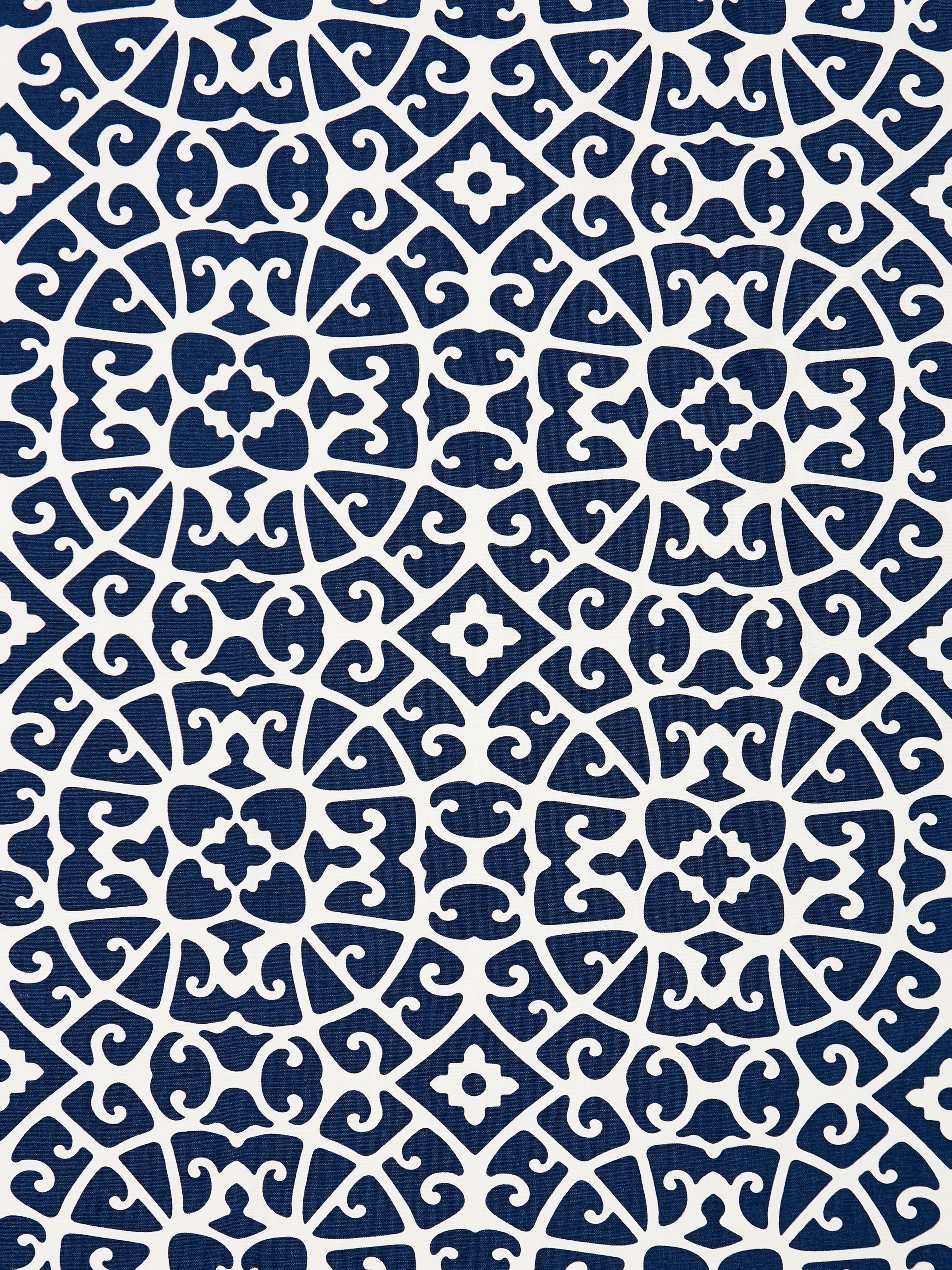 Anshun Lattice fabric in indigo color - pattern number SC000516559 - by Scalamandre in the Scalamandre Fabrics Book 2 collection