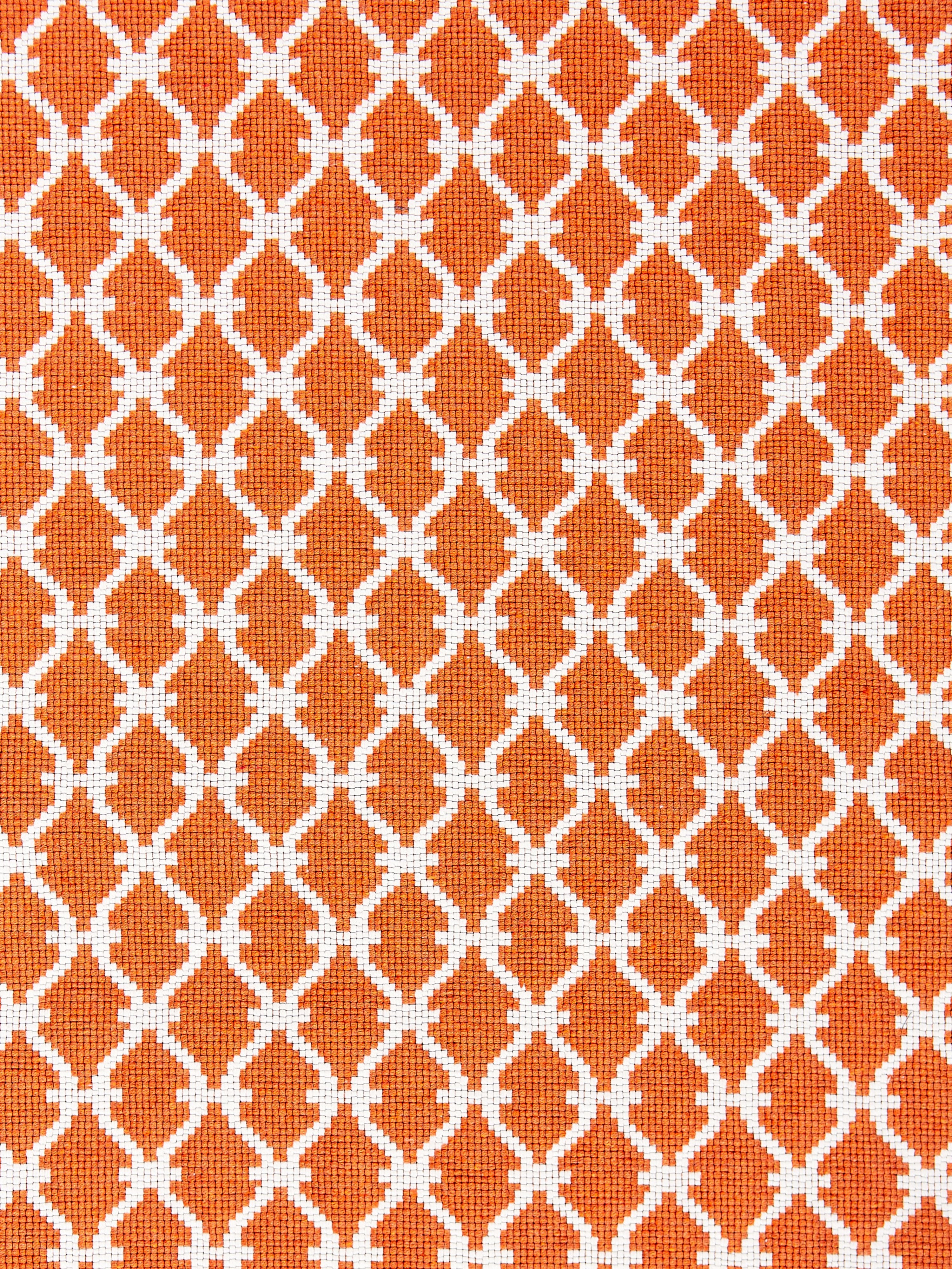 Trellis Weave fabric in mandarin color - pattern number SC000527009 - by Scalamandre in the Scalamandre Fabrics Book 2 collection