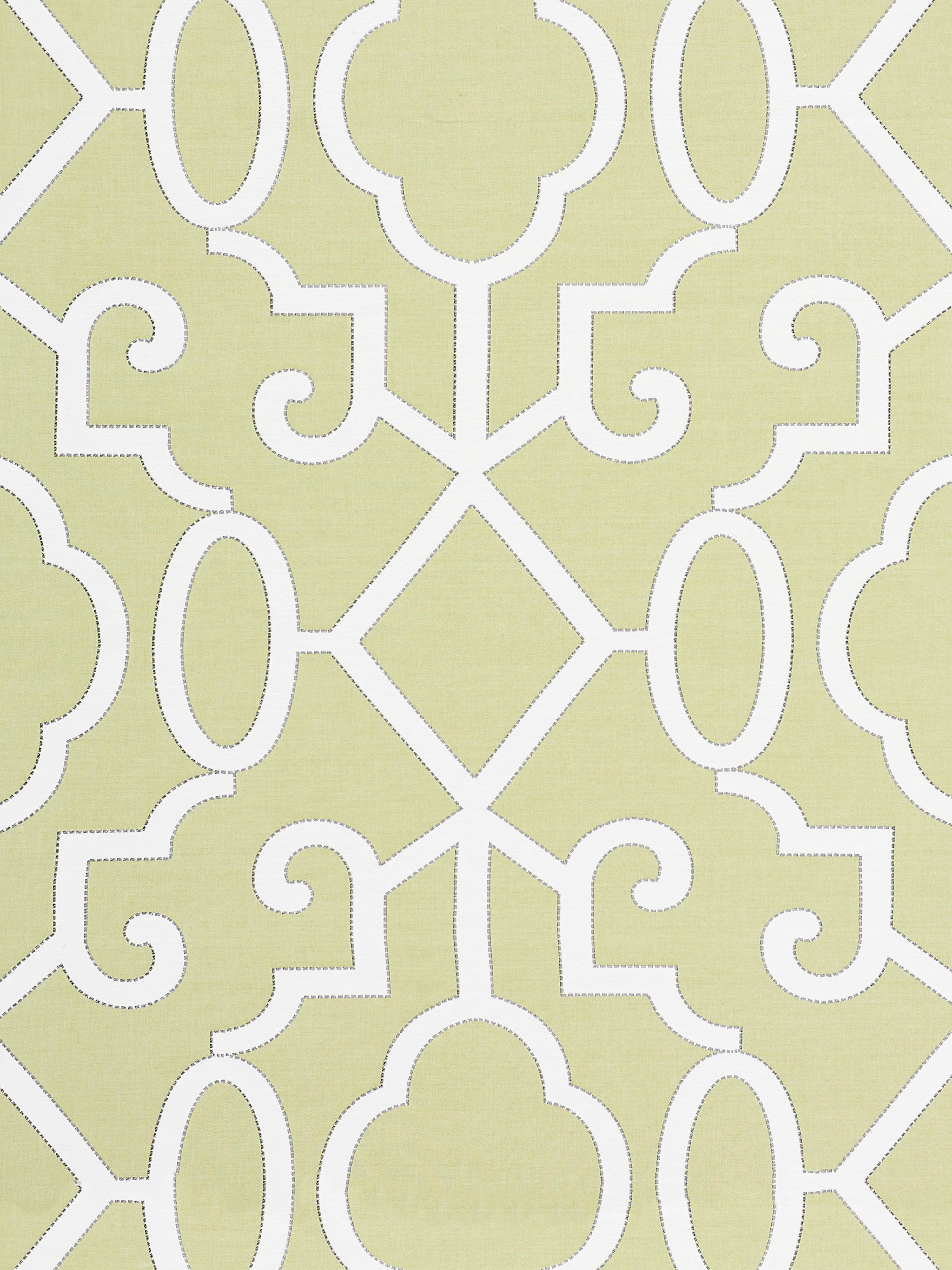 Ming Fretwork fabric in pear color - pattern number SC000527012 - by Scalamandre in the Scalamandre Fabrics Book 2 collection