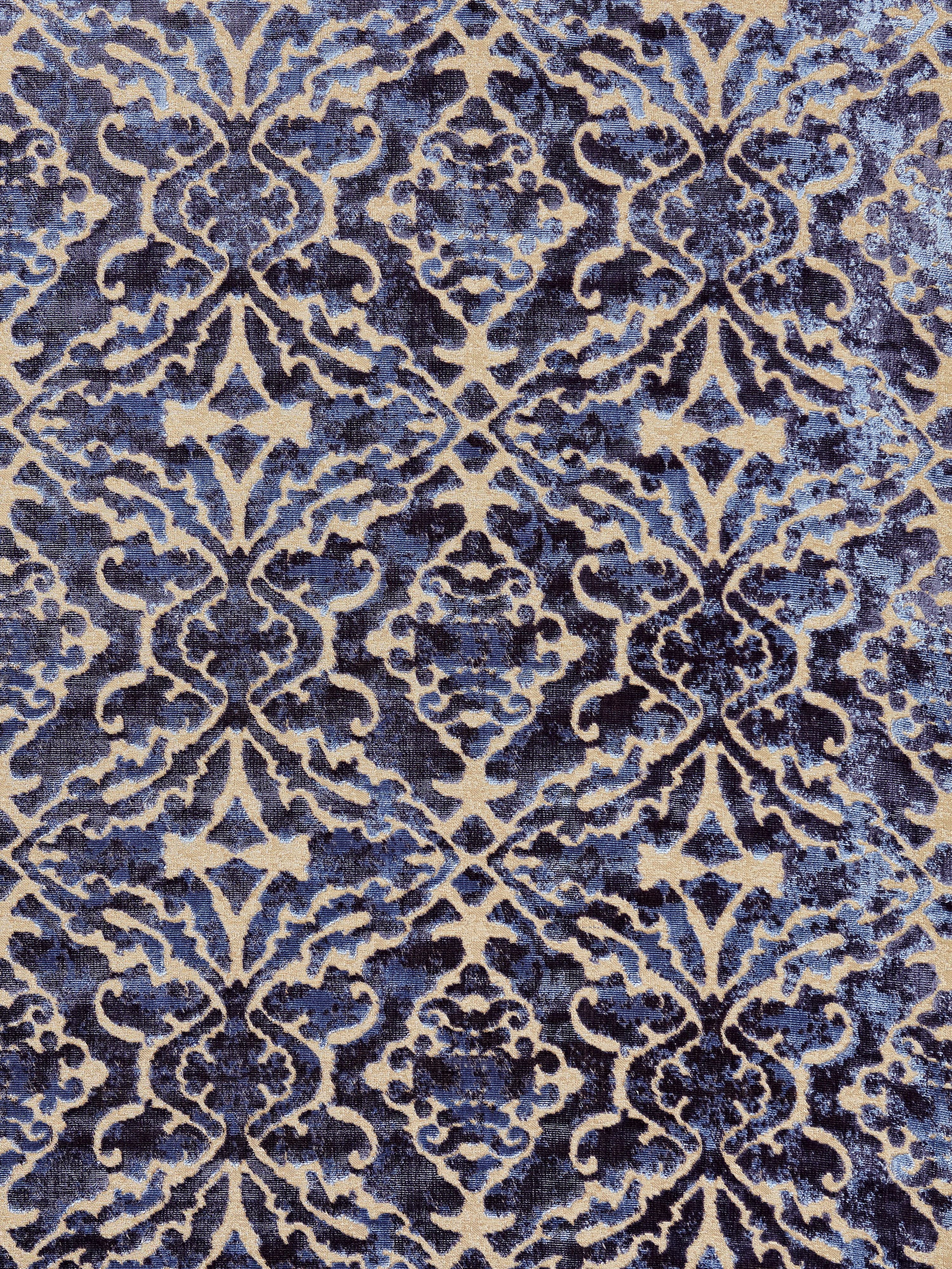 Palazzo Velvet fabric in indigo color - pattern number SC000527084 - by Scalamandre in the Scalamandre Fabrics Book 2 collection