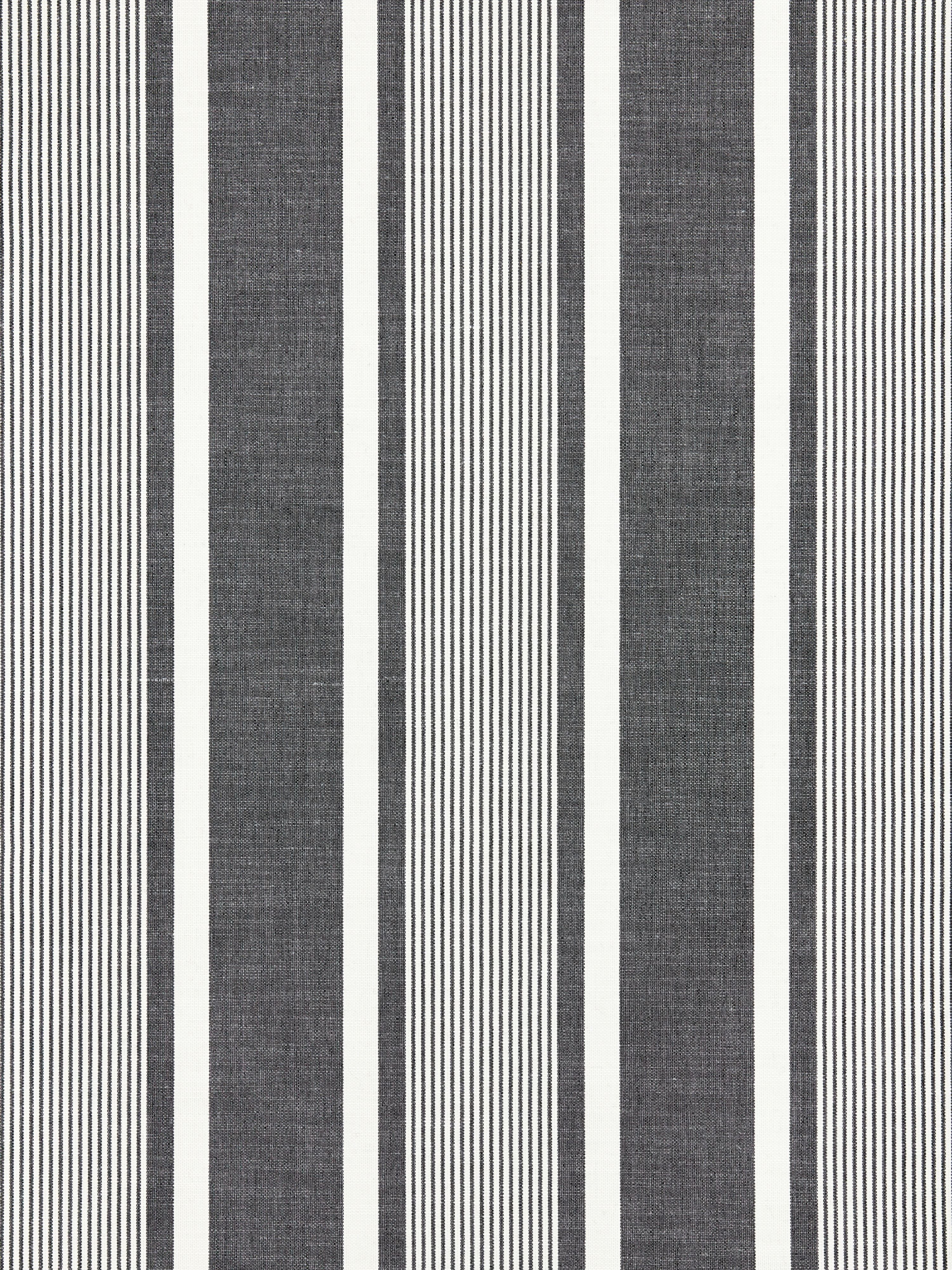Wellfleet Stripe fabric in carbon color - pattern number SC000527111 - by Scalamandre in the Scalamandre Fabrics Book 2 collection