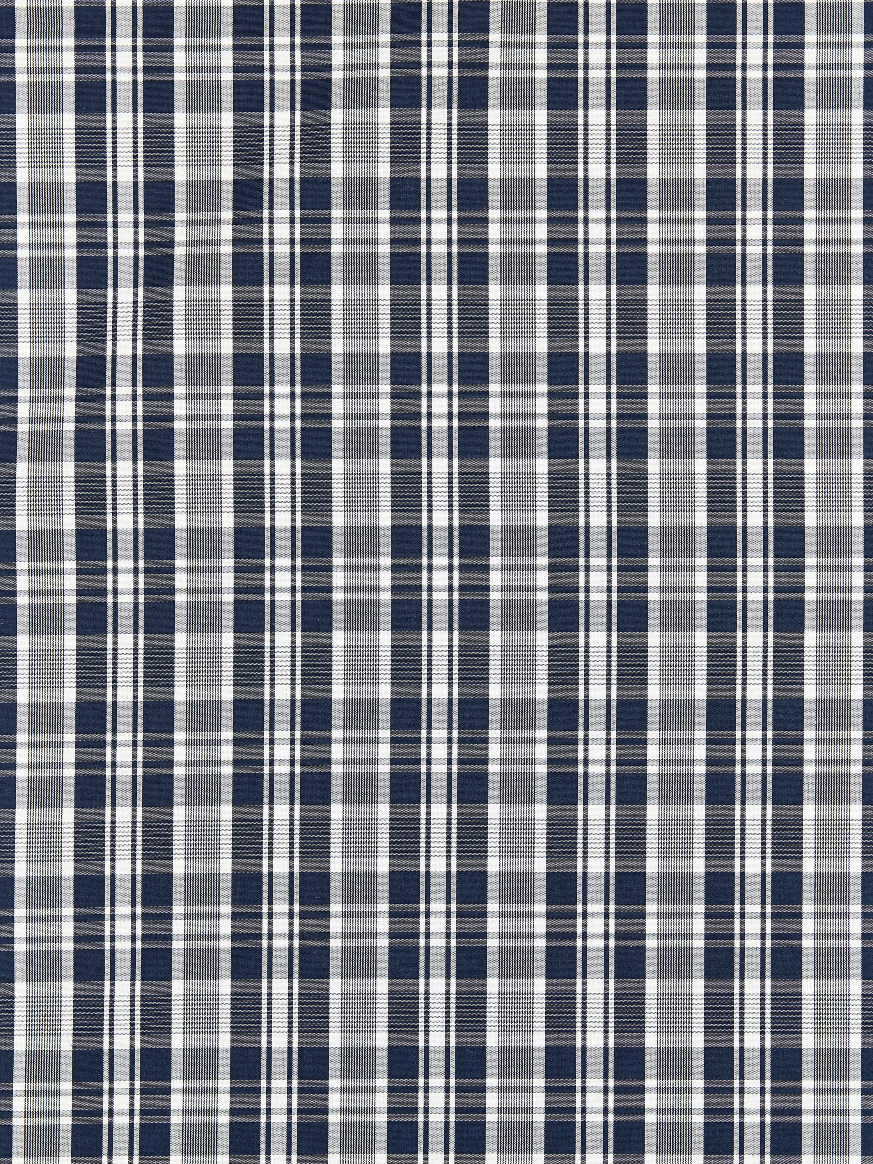 Preston Cotton Plaid fabric in navy color - pattern number SC000527122 - by Scalamandre in the Scalamandre Fabrics Book 2 collection