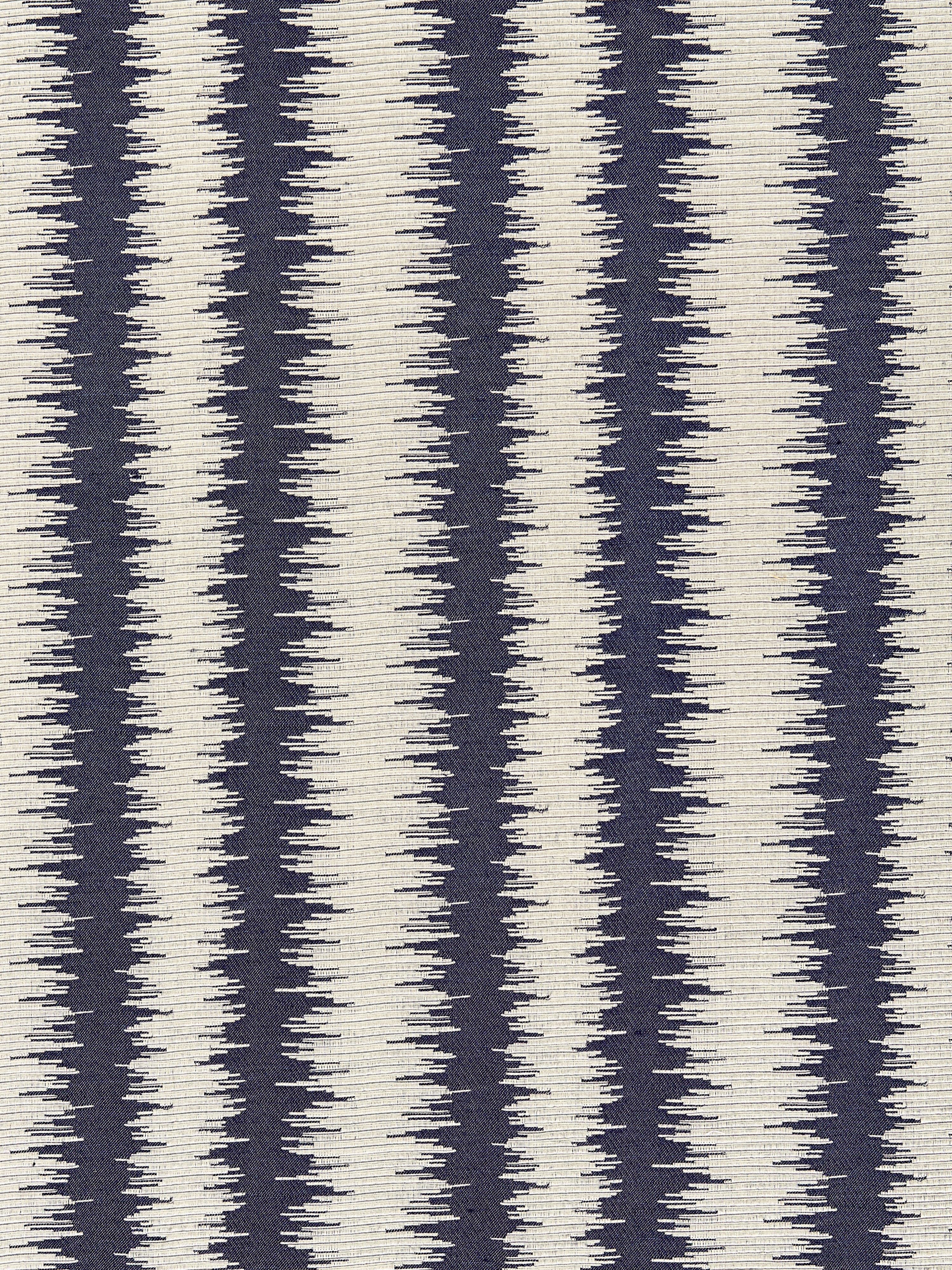 Konya Ikat Stripe fabric in indigo color - pattern number SC000527138 - by Scalamandre in the Scalamandre Fabrics Book 2 collection