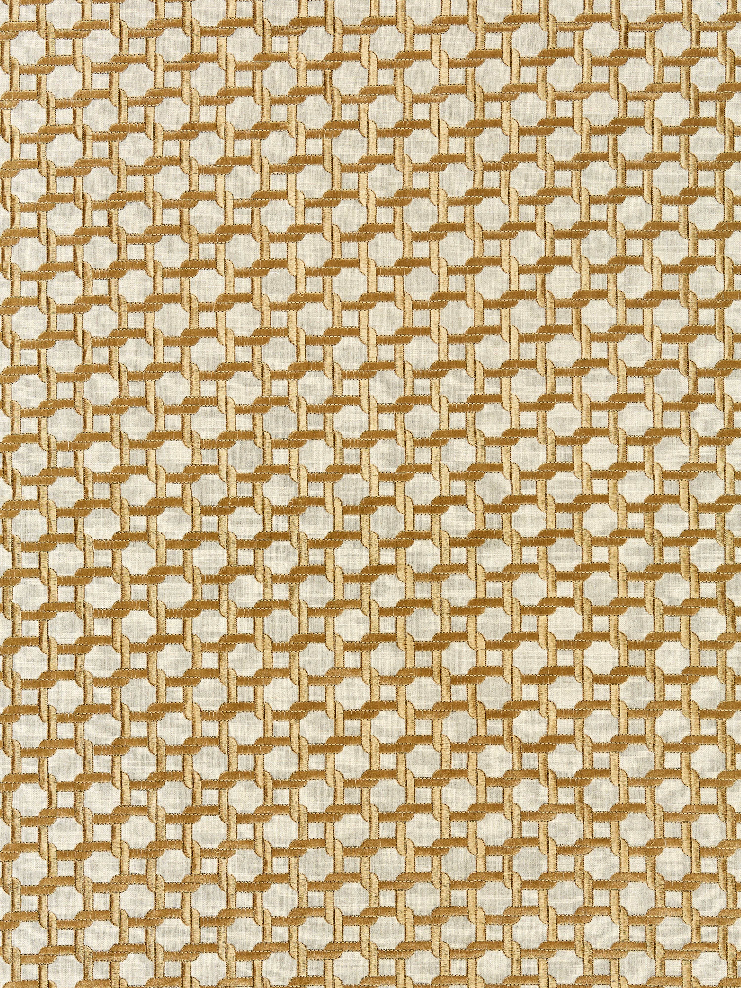 Link Embroidery fabric in bronze color - pattern number SC000527140 - by Scalamandre in the Scalamandre Fabrics Book 2 collection